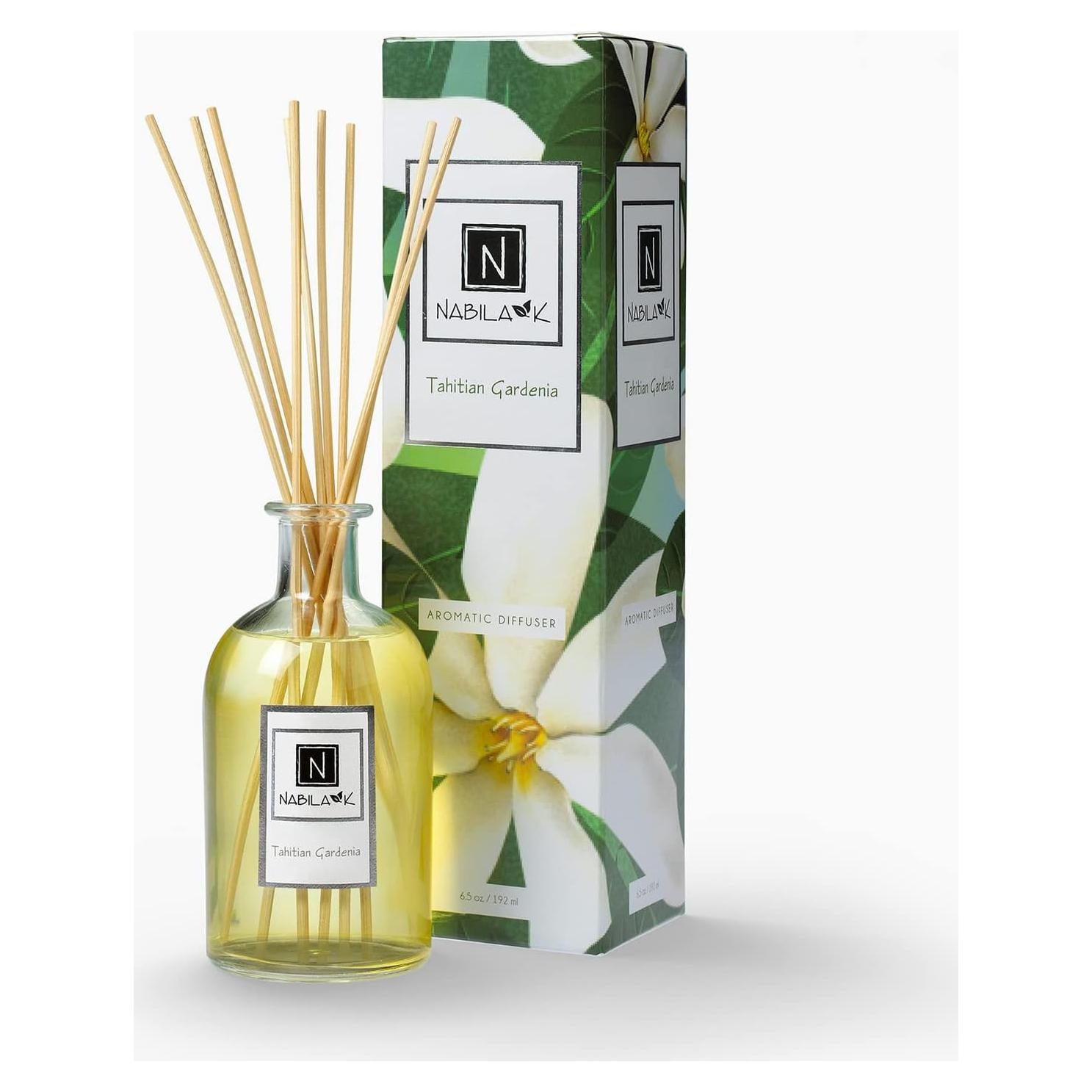 Difusor de Varillas Nabila K Gardenia Tahitiana 184g - Aroma Floral