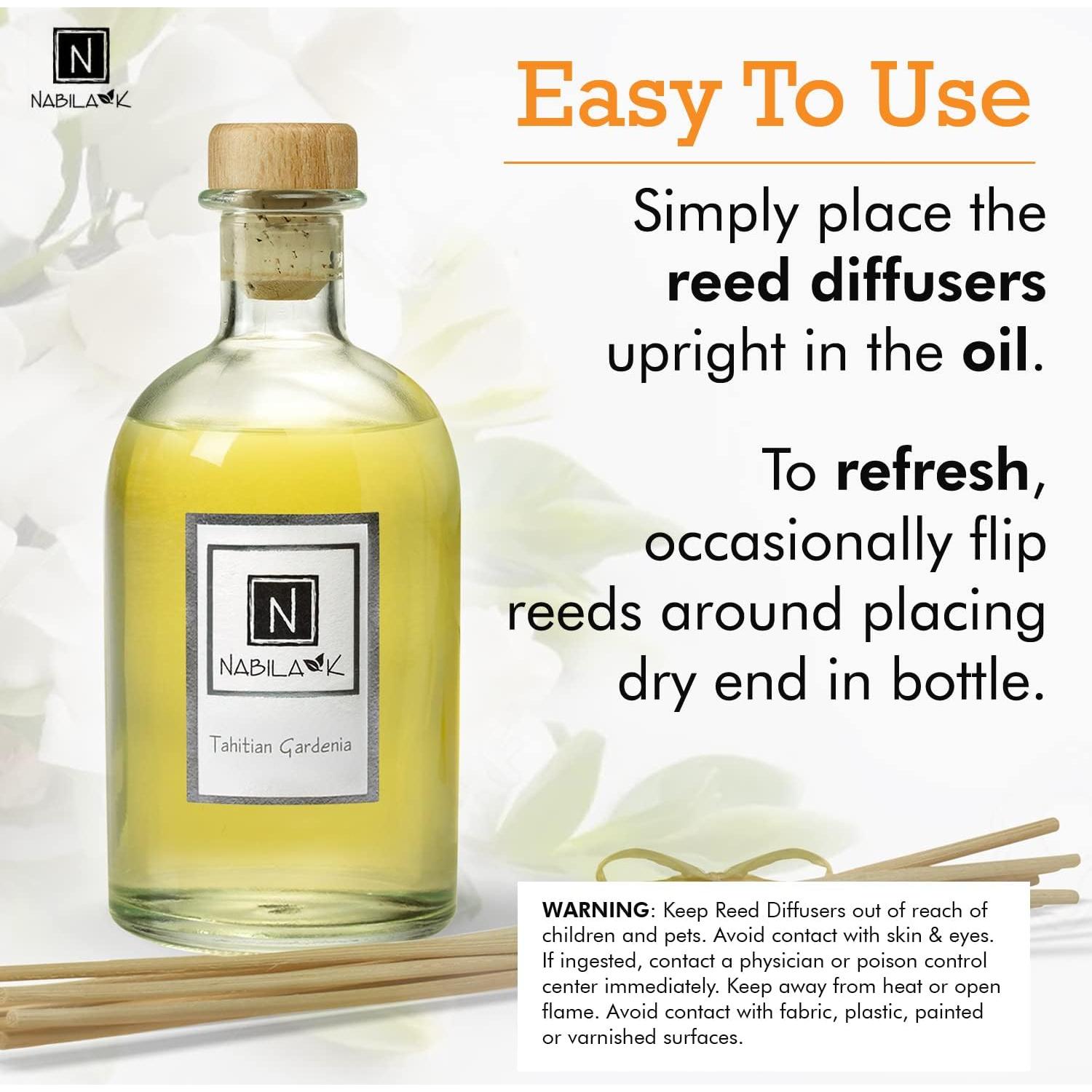 Difusor de Varillas Nabila K Gardenia Tahitiana 184g - Aroma Floral