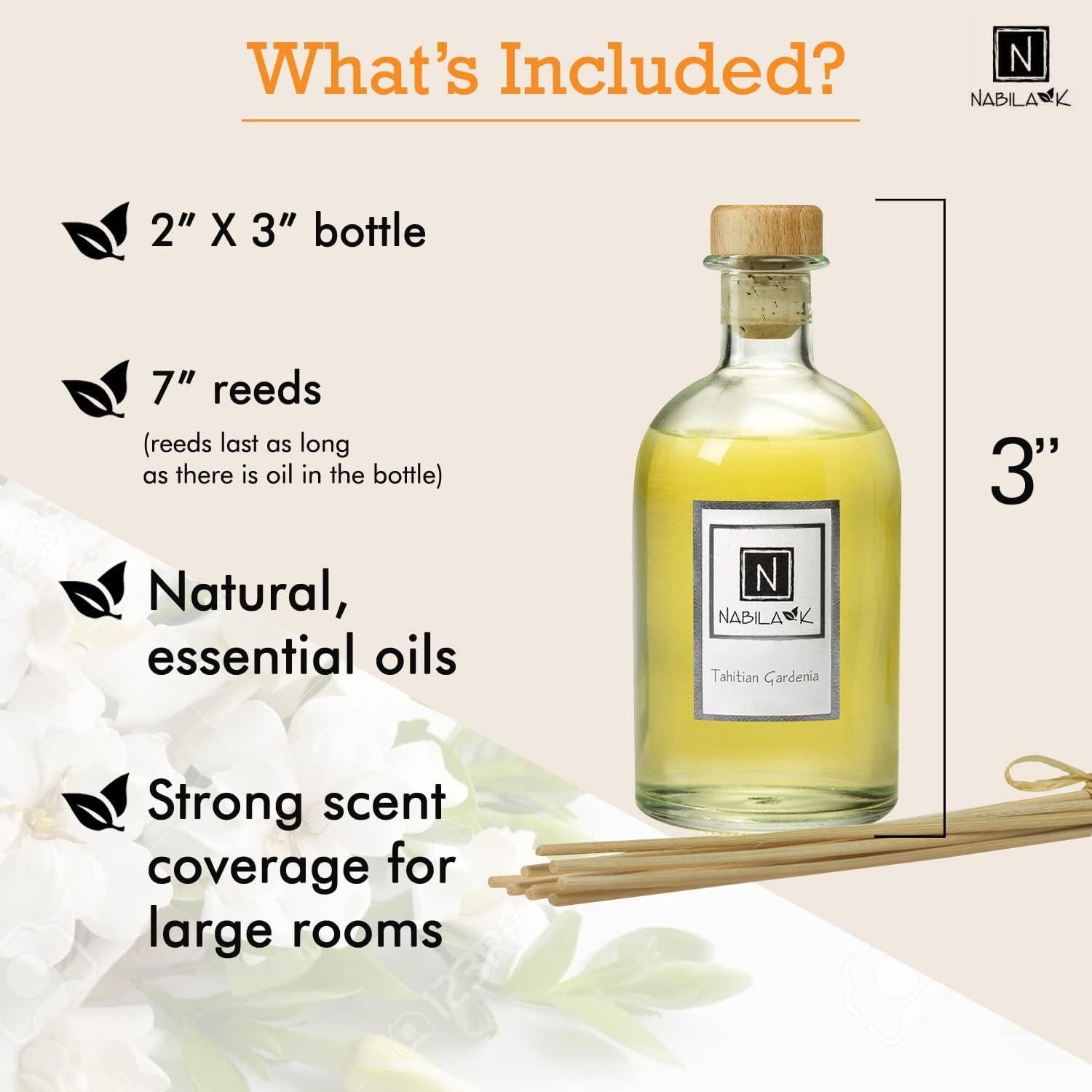 Difusor de Varillas Nabila K Gardenia Tahitiana 184g - Aroma Floral