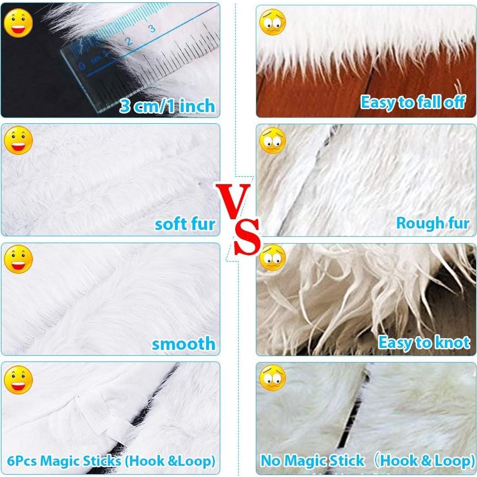 Funda de Árbol de Navidad TOBEHIGHER 121.92 cm Blanca Piel Sintética