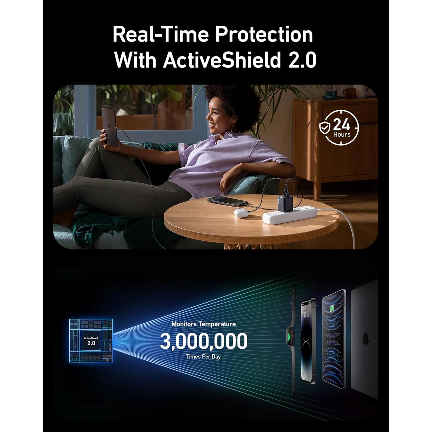 Cargador Anker Prime 67W USB-C 3 Puertos Carga Rápida