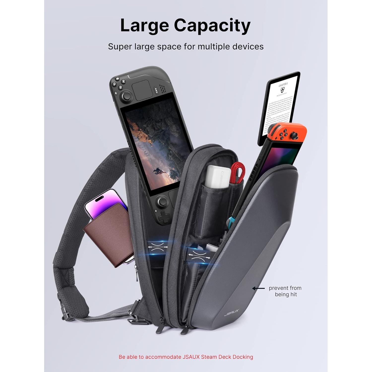 Bolsa Cruzada JSAUX BG0105 para Steam Deck y ROG Ally