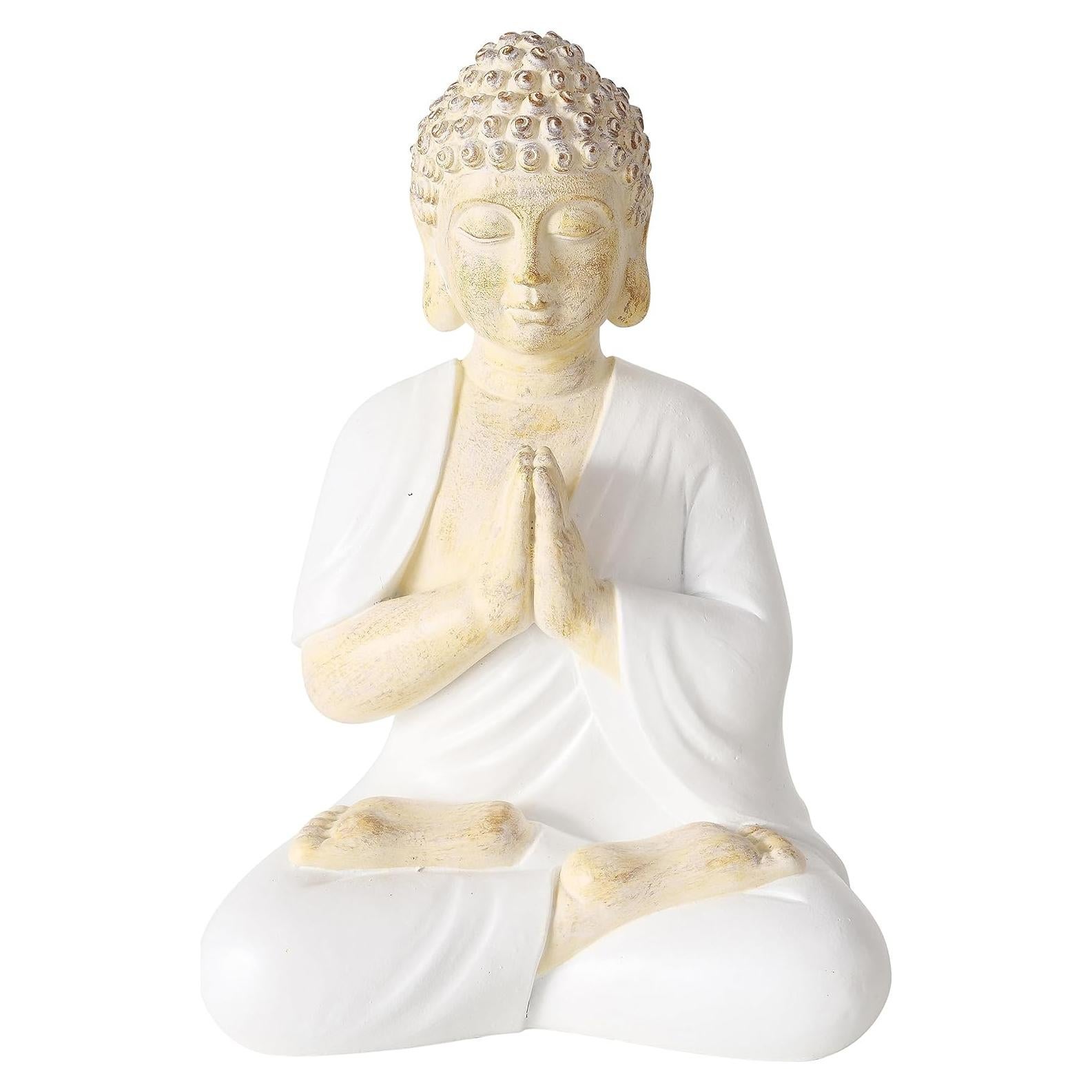 Estatua de Buda Namaste WHW Whole House Worlds 20 cm Resina