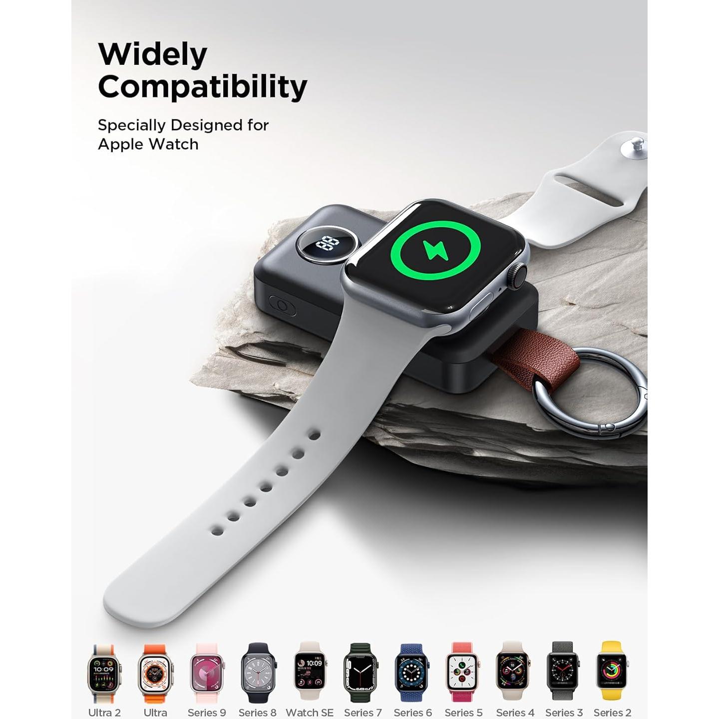 Cargador Inalámbrico Joyroom 2000mAh para Apple Watch Negro