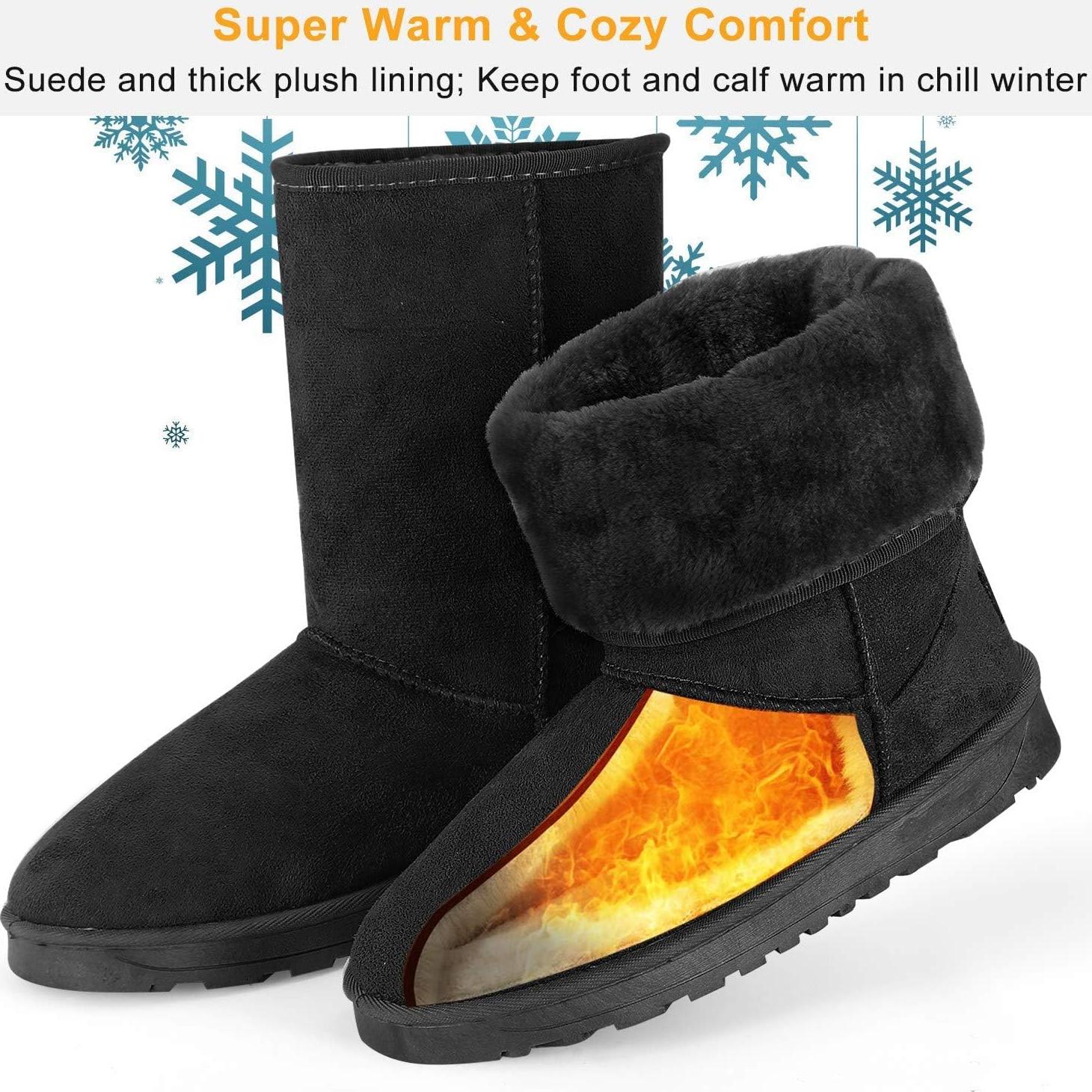 Botas de Nieve TeqHome para Mujeres Impermeables 26,8 cm