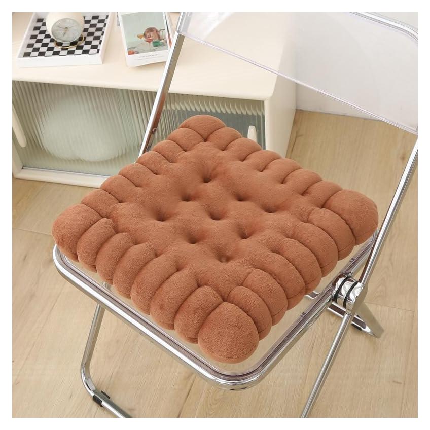 Cojín de Asiento Rectangular Peninsula Love 38x38 cm Galleta