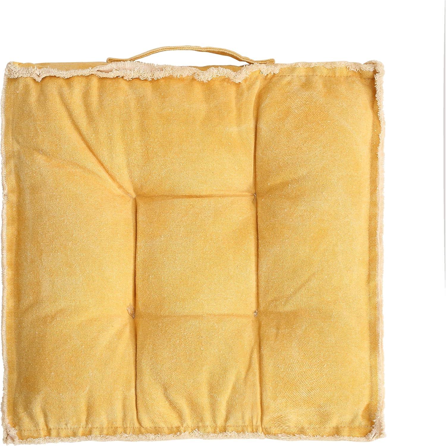 Cojín de Suelo Verpert Amarillo 40.6x40.6 cm Acolchado