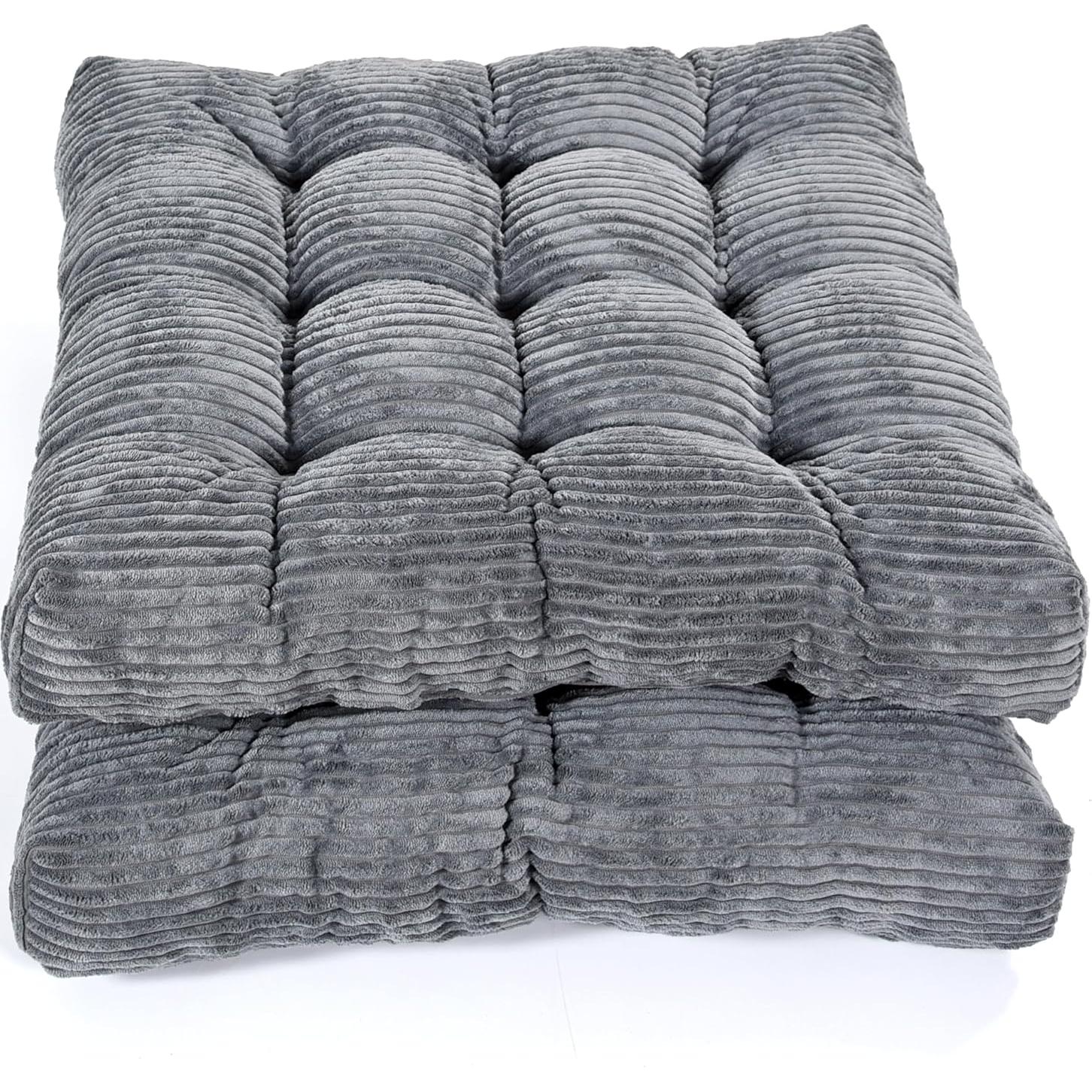 Juego de 2 Almohadas de Suelo Zen Shi Fu 55.88x55.88 cm Gris
