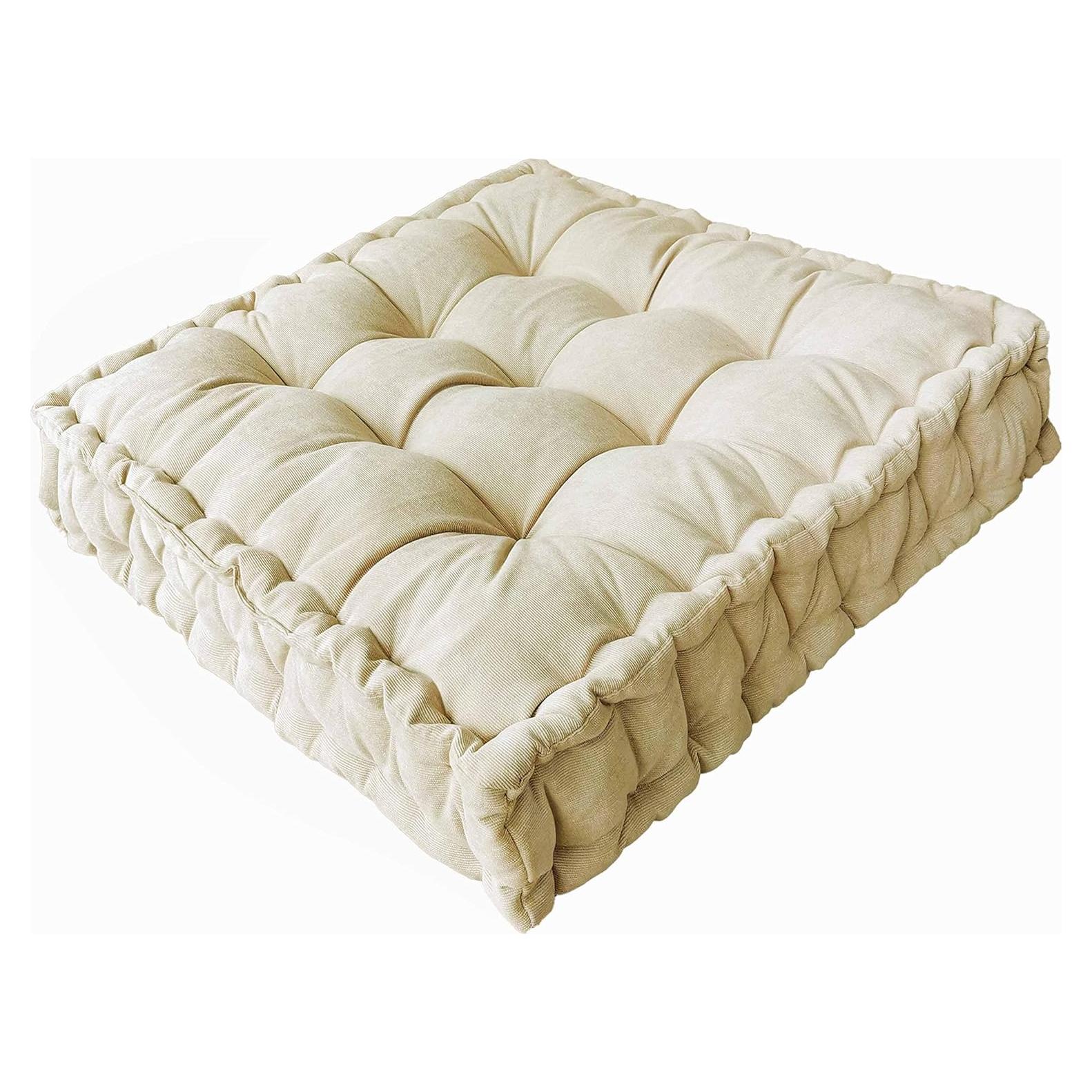 Cojín de Suelo Verpert 63.5x63.5 cm Beige Acolchado Japonés