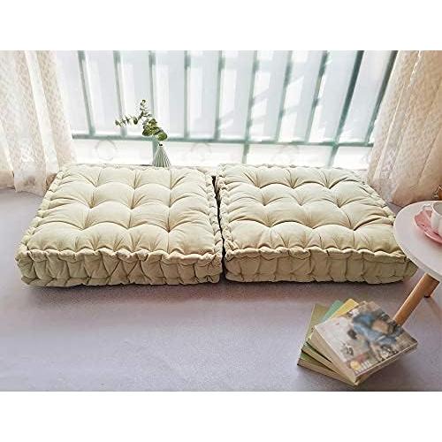 Cojín de Suelo Verpert 63.5x63.5 cm Beige Acolchado Japonés