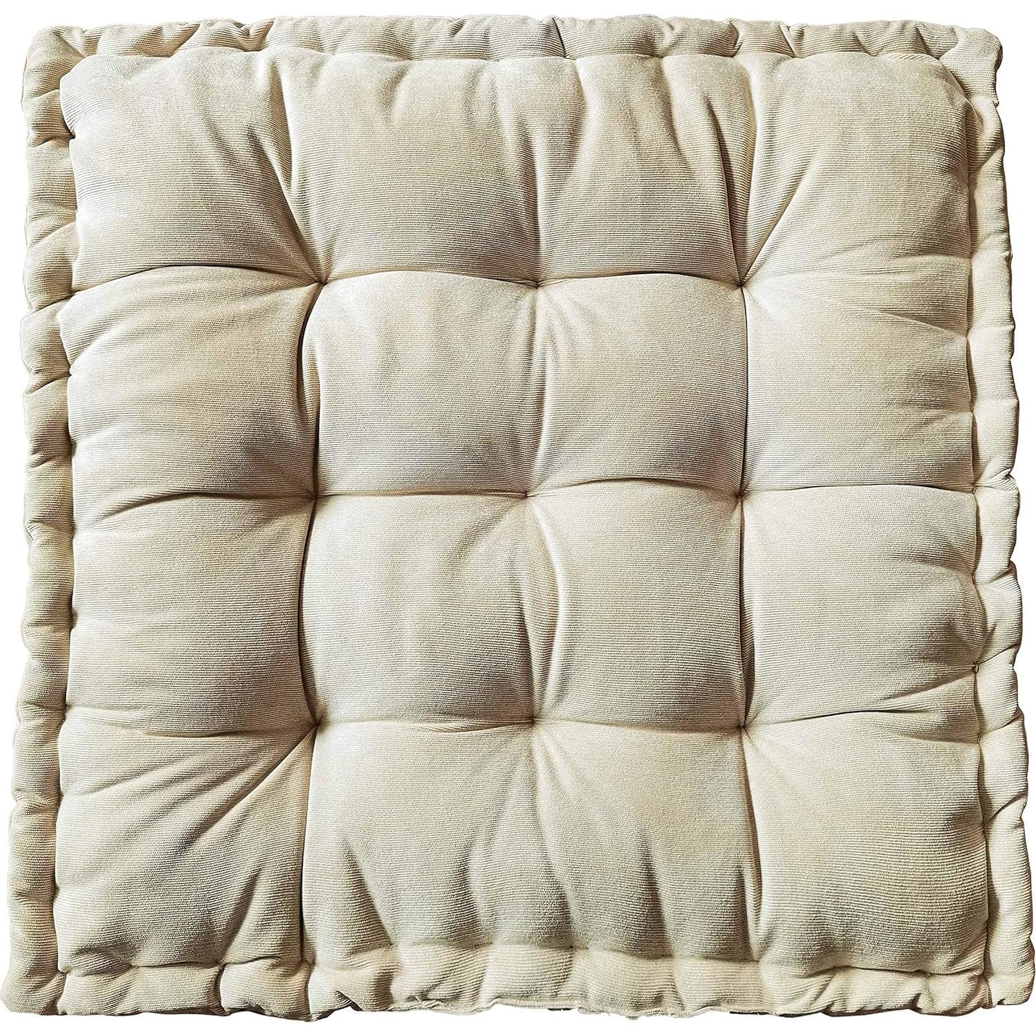 Cojín de Suelo Verpert 63.5x63.5 cm Beige Acolchado Japonés