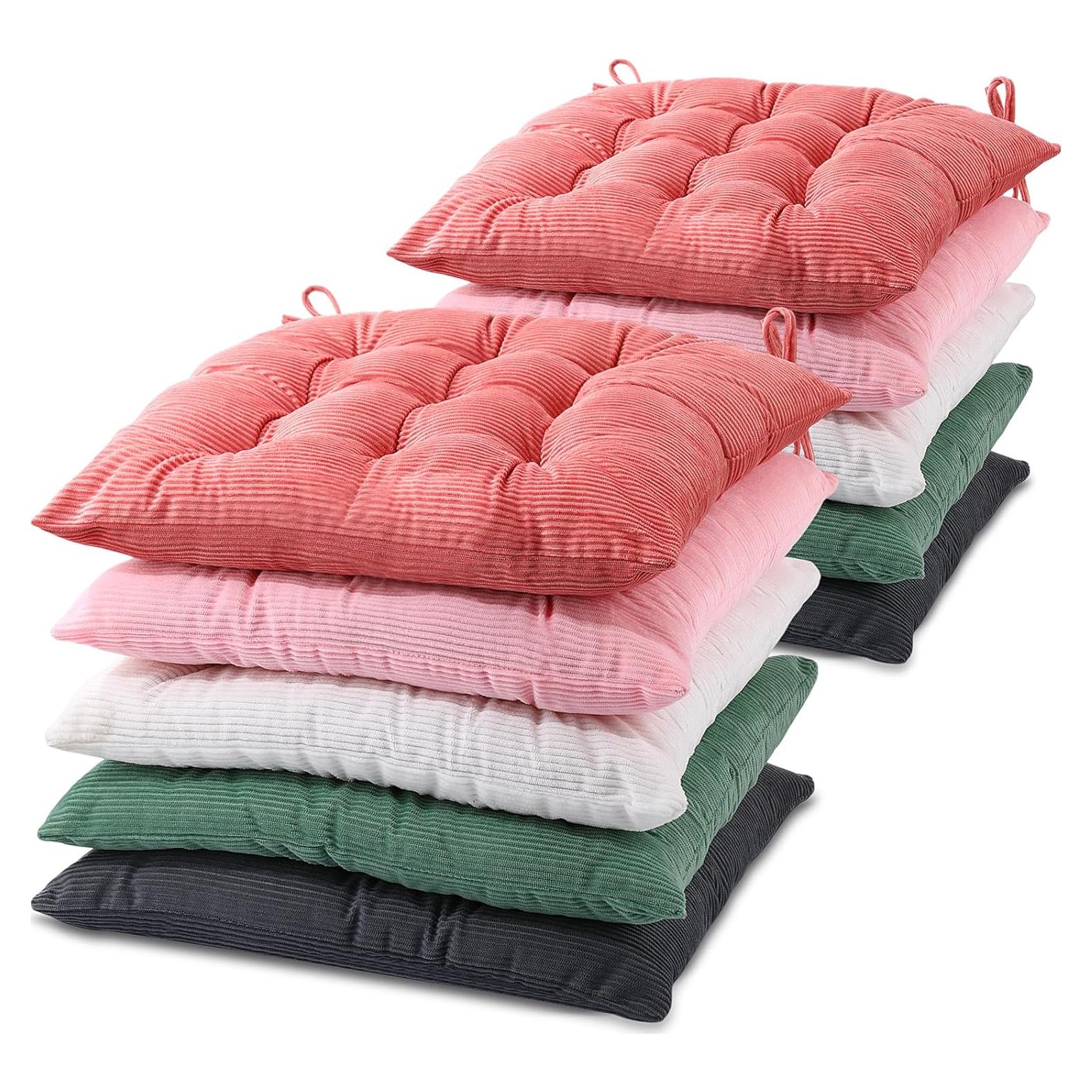 Cojines de Silla Geetery 10 Pcs Corduroy 40x40 cm Coloridos