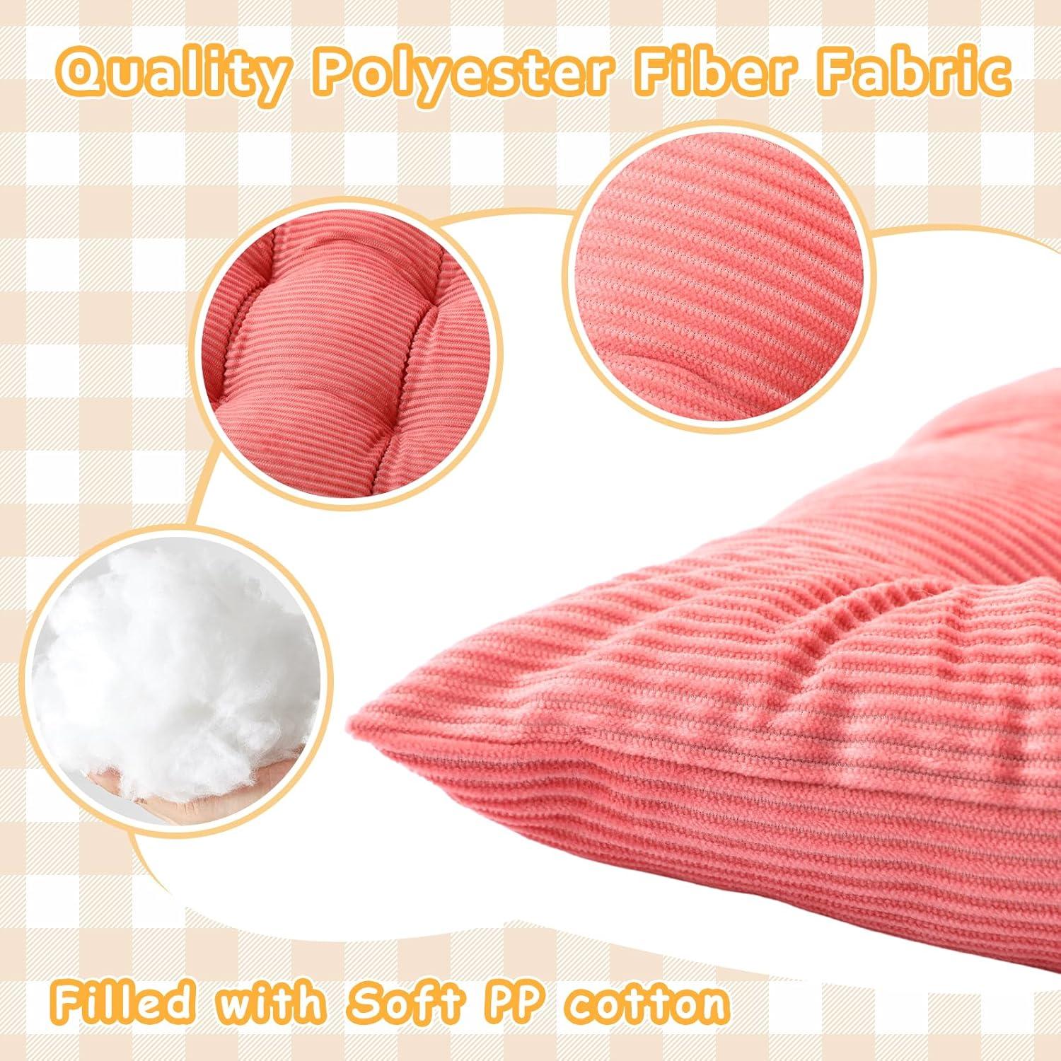 Cojines de Silla Geetery 10 Pcs Corduroy 40x40 cm Coloridos