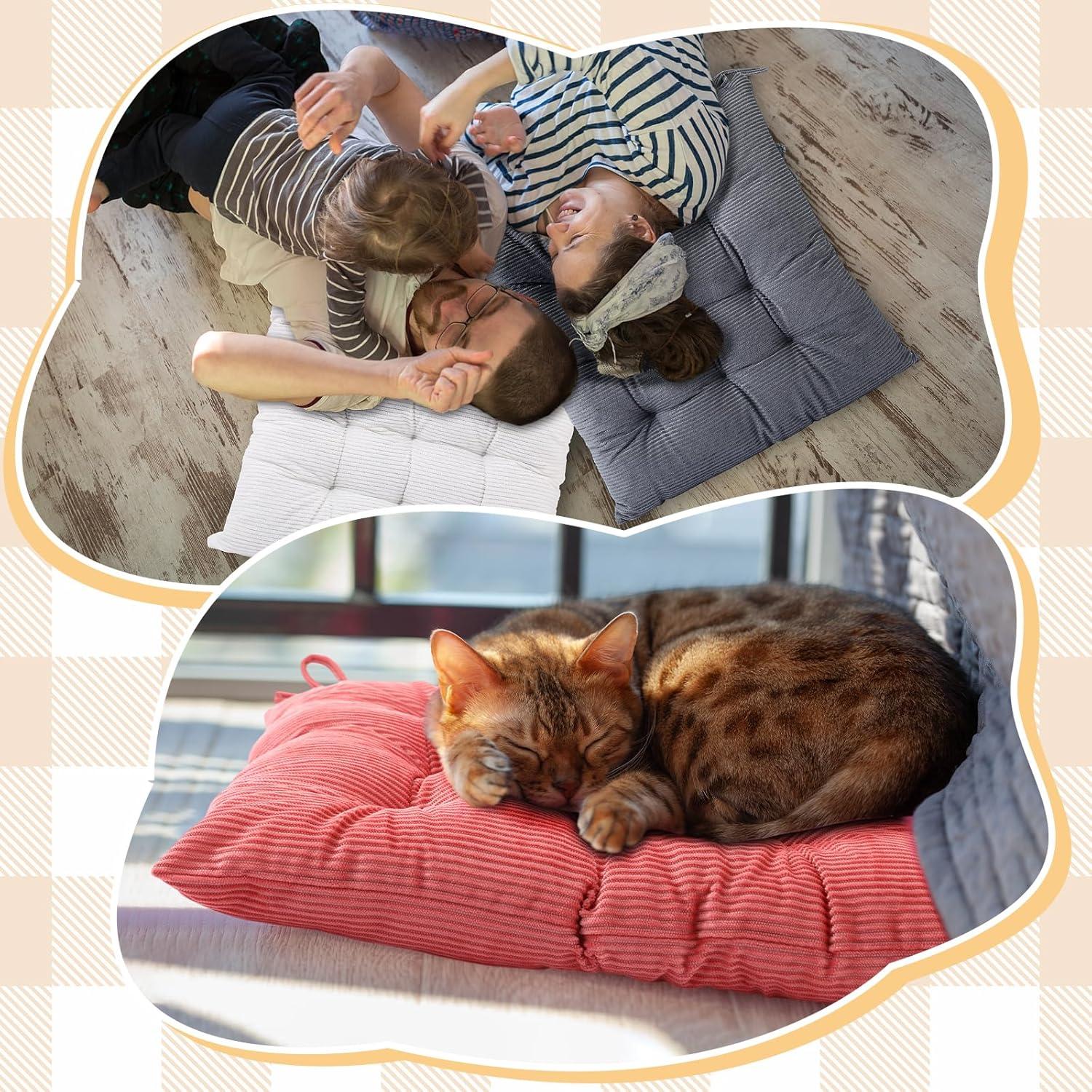 Cojines de Silla Geetery 10 Pcs Corduroy 40x40 cm Coloridos