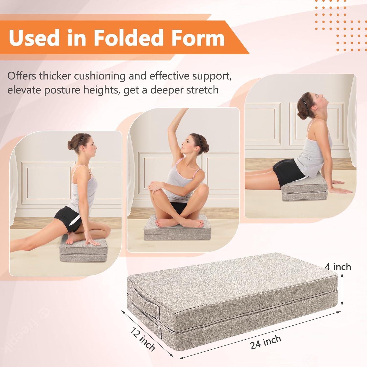 Almohada de Suelo para Meditación ECISZ 61x61 cm Plegable