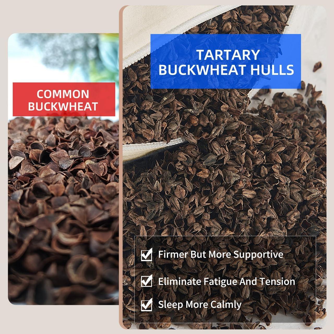 Cojín de Trigo Sarraceno Orgánico LOFE 50.8x66cm Ajustable