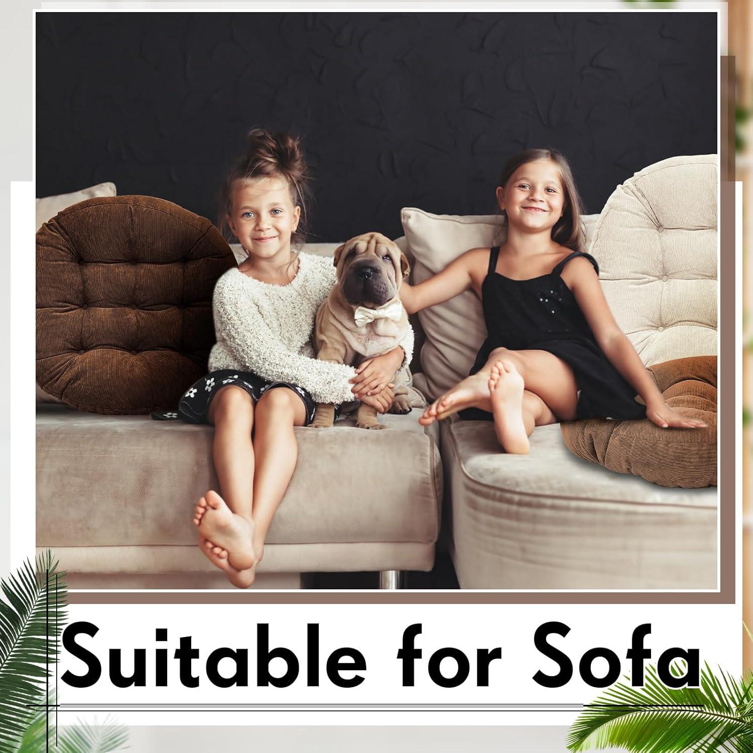 Cojines de Suelo Jerify 55 cm Redondos para Meditación 4 Pcs