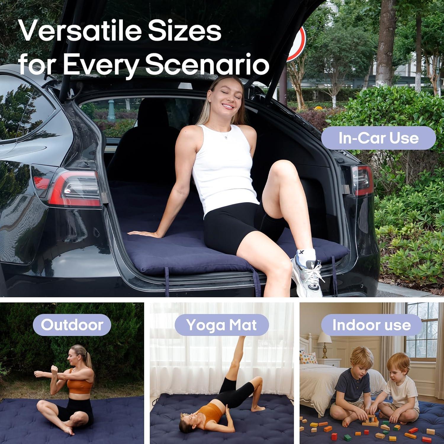 Colchón Futón Japonés Syrinx Completo 190.5x137.2cm Plegable