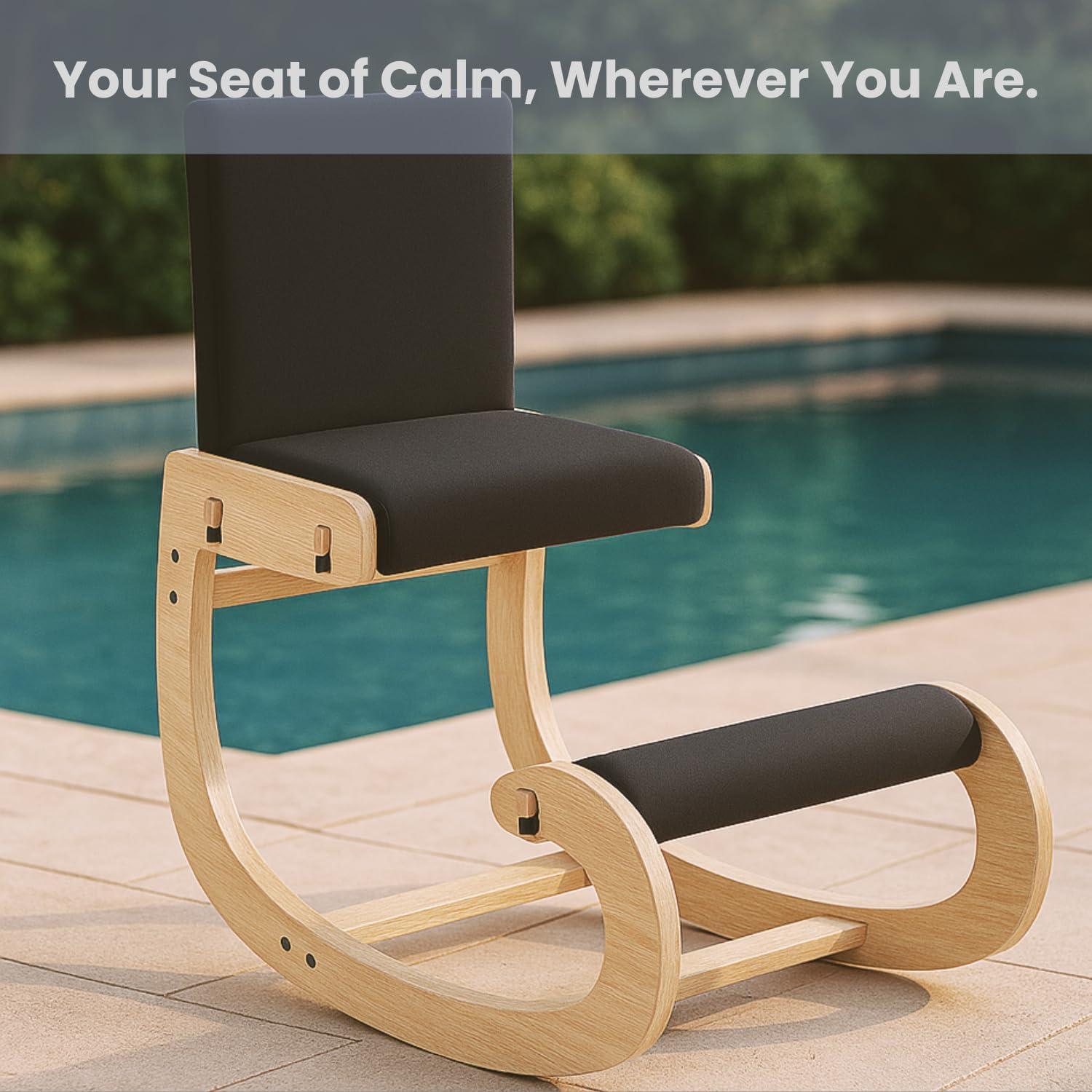 Silla de Rodillas Ergonómica Mind Oasis Ajustable con Respaldo