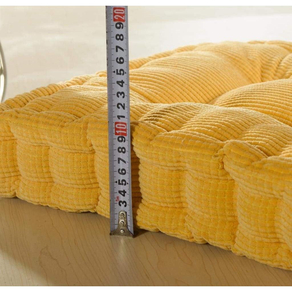 Almohadilla de Piso ChezMax 50.8x50.8cm Terciopelo Naranja