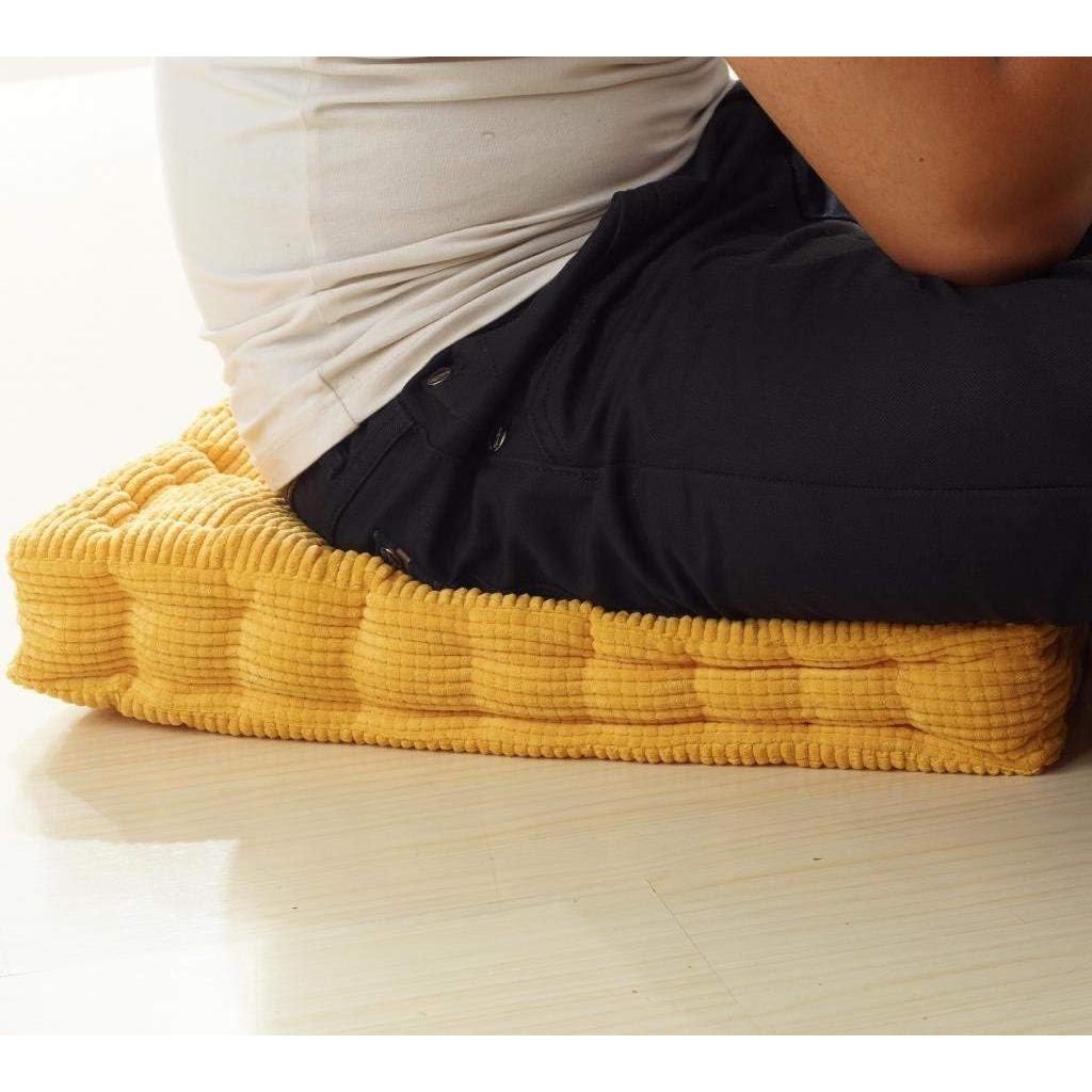 Almohadilla de Piso ChezMax 50.8x50.8cm Terciopelo Naranja