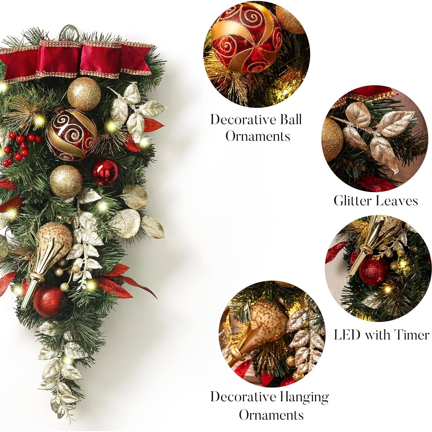 Adorno Navideño Gota Valery Madelyn 60.96 cm 20 Luces LED