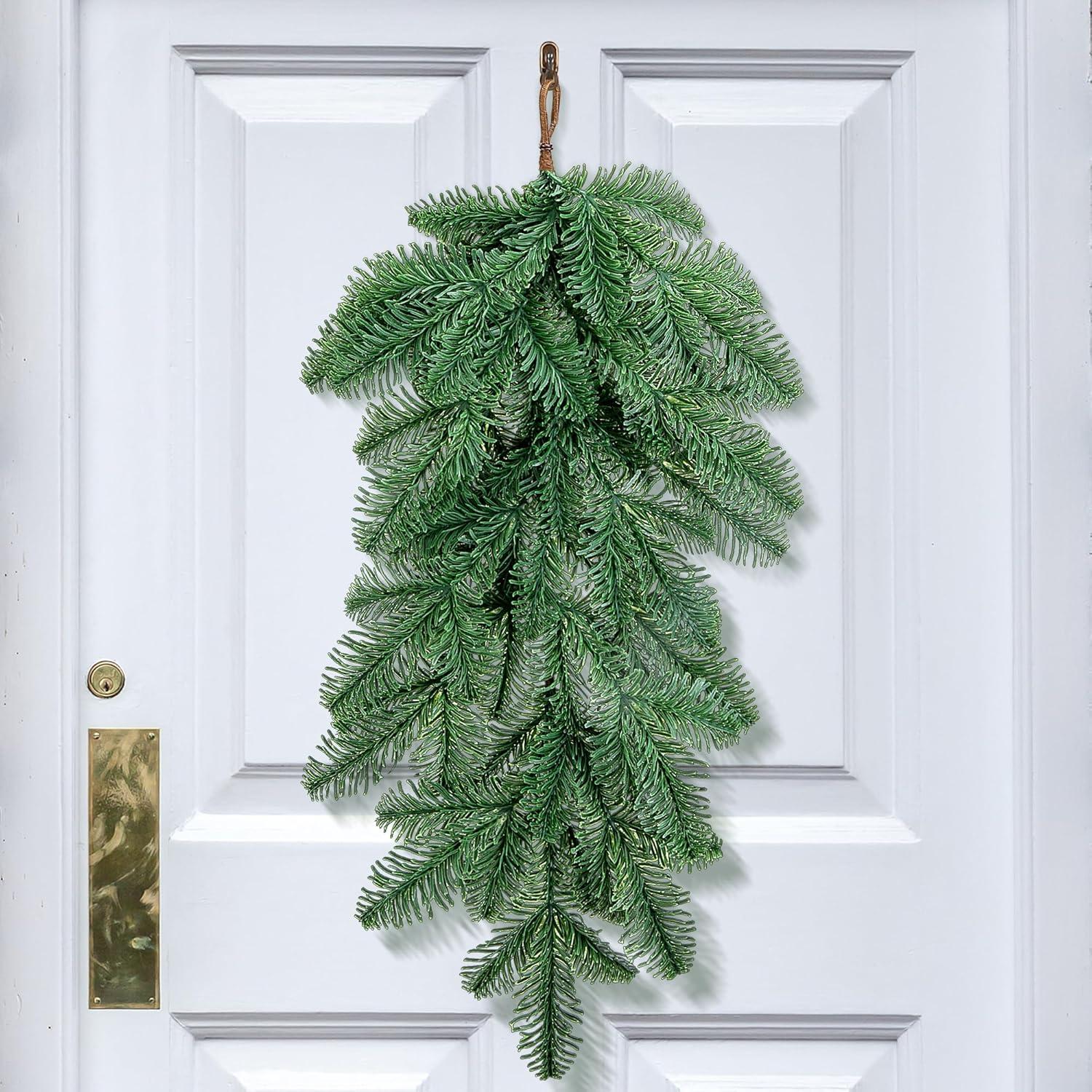 Adorno Navideño Artificial Watayo 2 Pcs Gota 58 cm Verde