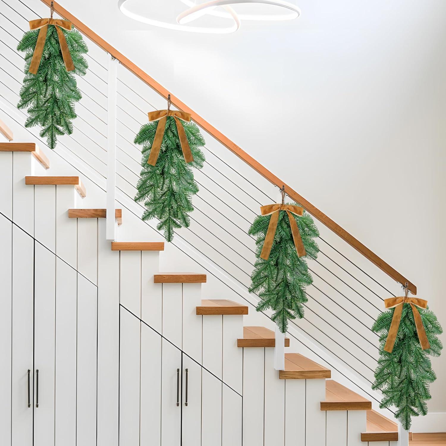 Adorno Navideño Artificial Watayo 2 Pcs Gota 58 cm Verde