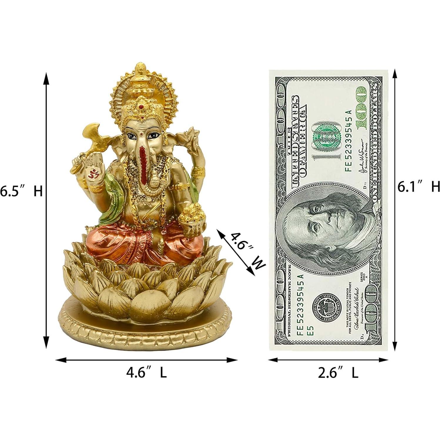 Estatua de Ganesh Alikiki 16.5 cm Polystone Decoración India