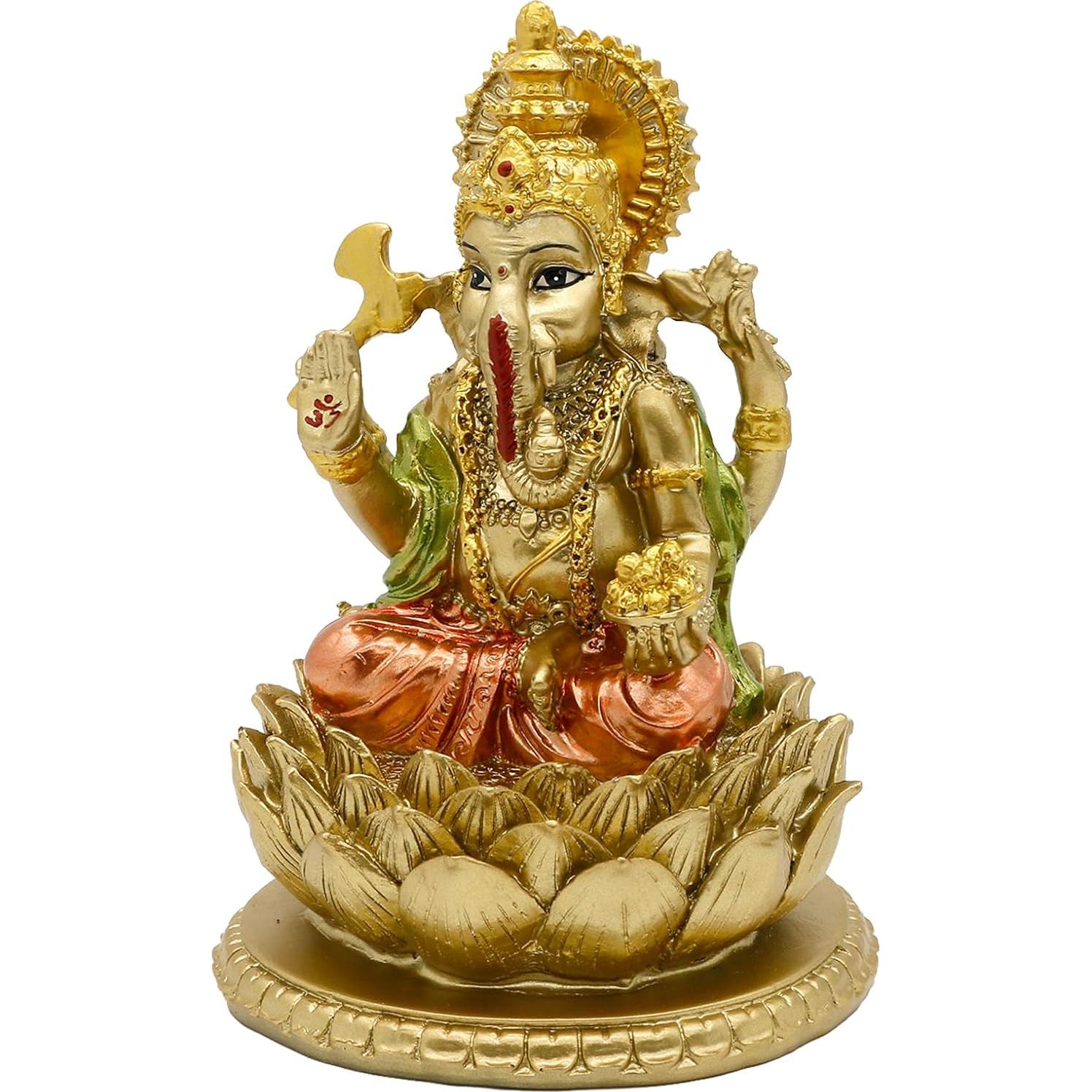Estatua de Ganesh Alikiki 16.5 cm Polystone Decoración India