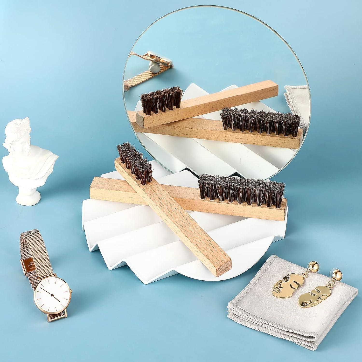 Juego de Pulido de Plata Patelai 4 Piezas con Cepillos y Paños