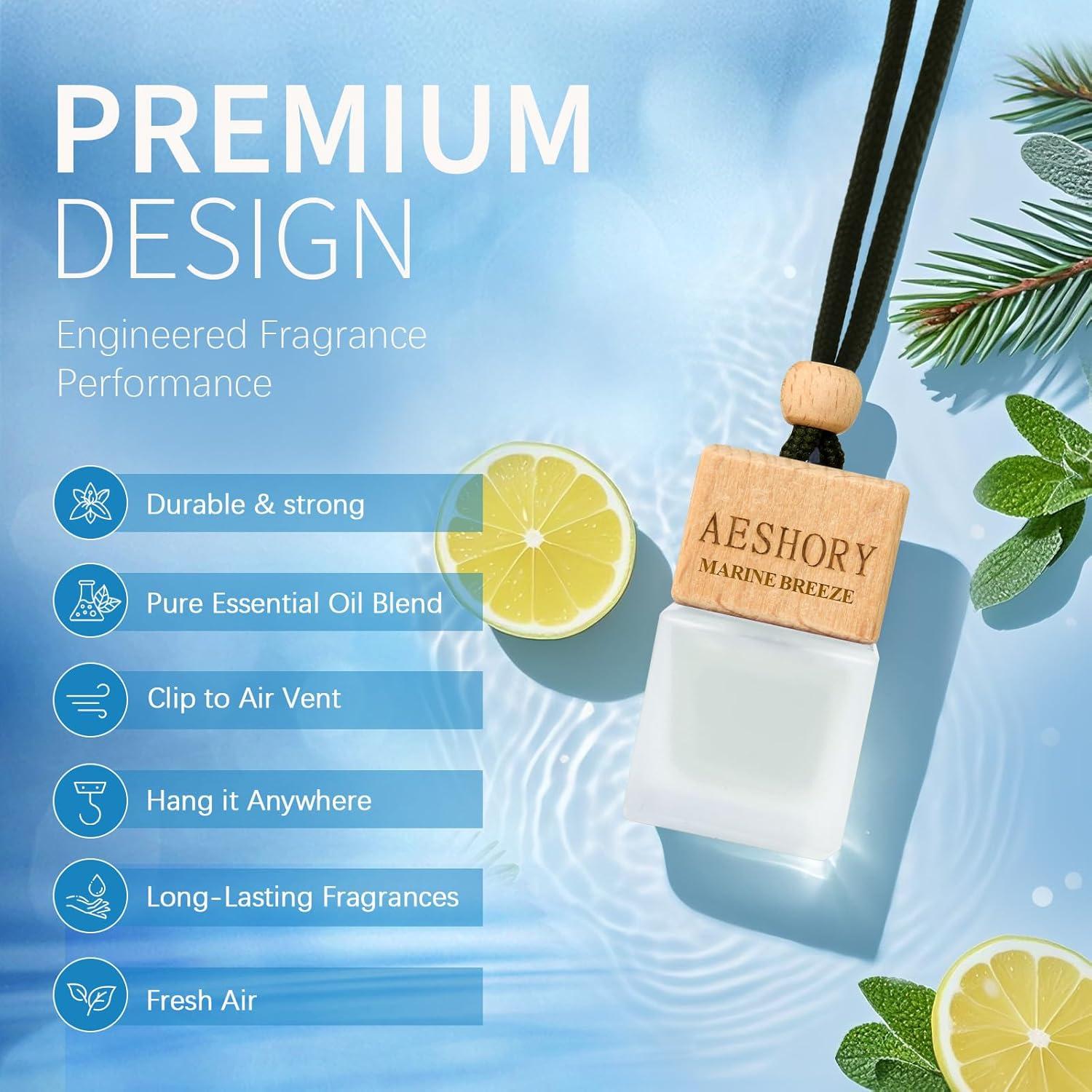 Ambientador de Aire para Auto Aeshory Bluemarine - Set de 3