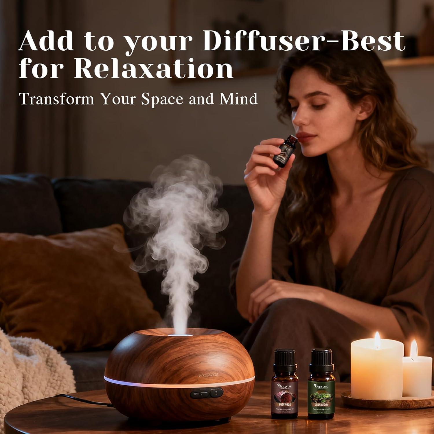 Juego de Aceites Esenciales de Madera OleaVox 10x15ML