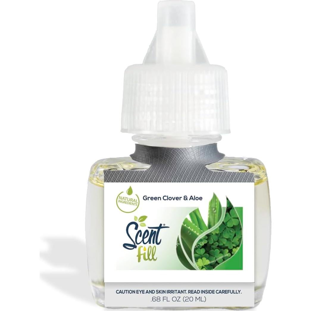 Ambientador enchufable Scent Fill Trébol Verde y Aloe - 4 recargas