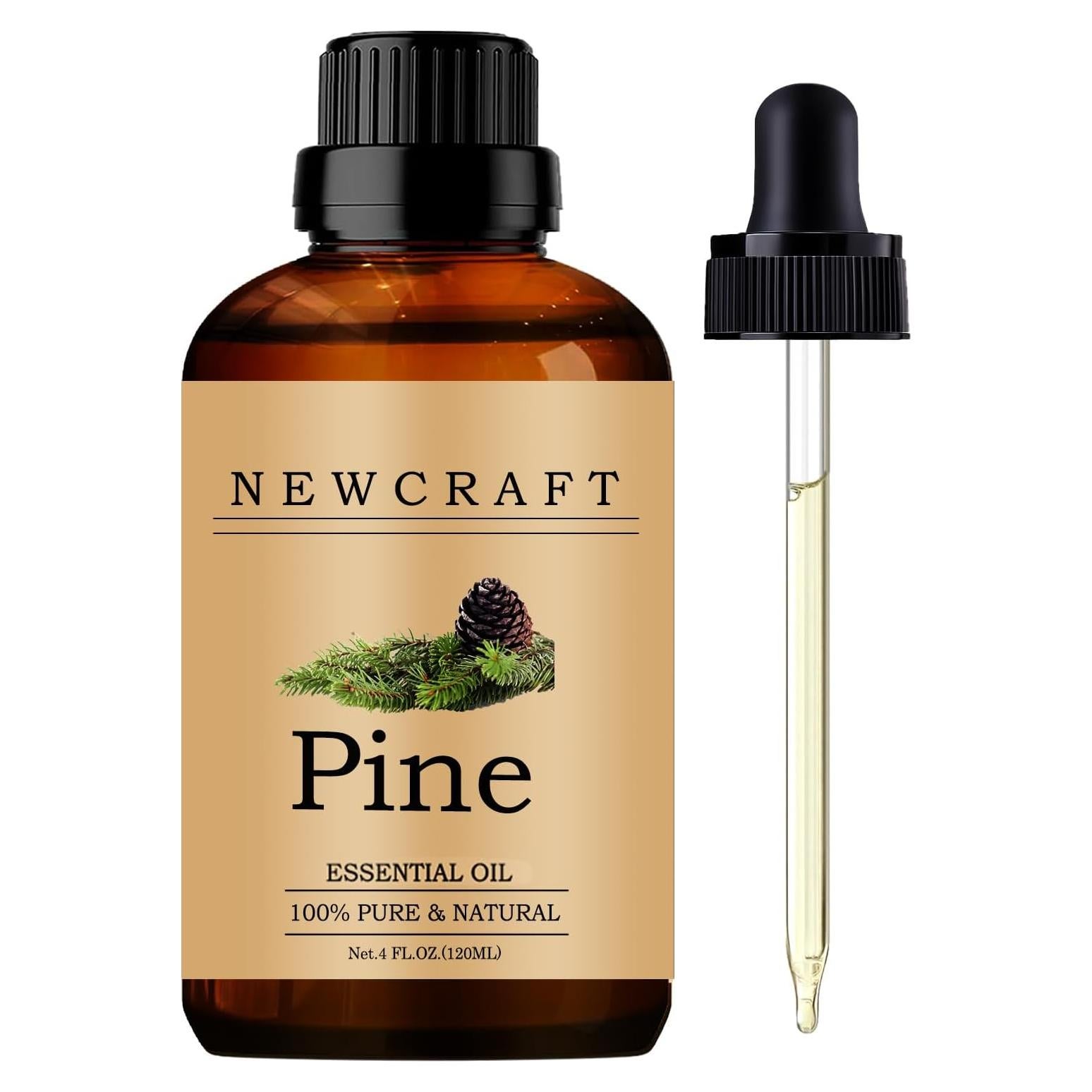 Aceite Esencial de Pino 120ml NewCraft 100% Puro para Aromaterapia
