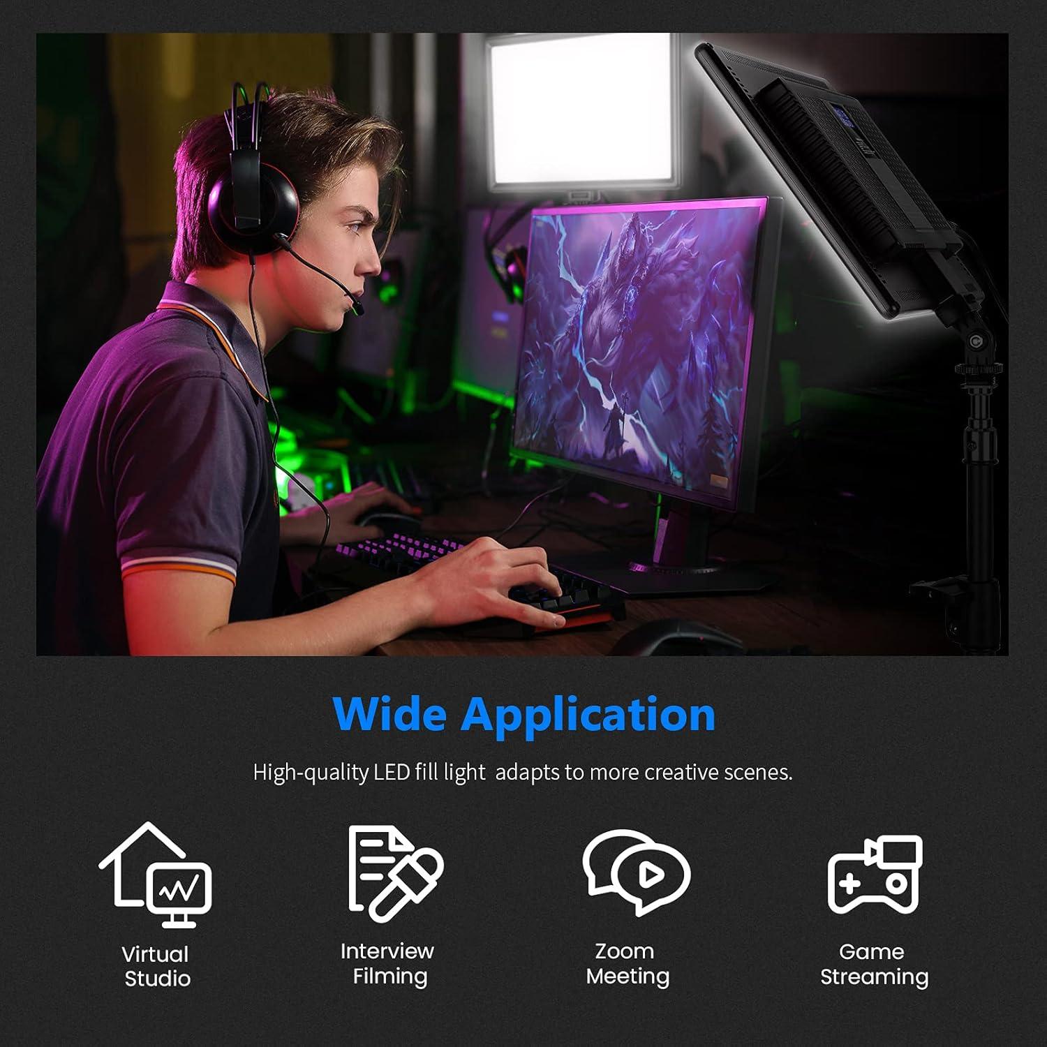 Neewer Kit de Panel de Luz LED 2-Pack Bi-Color 3200K-5600K