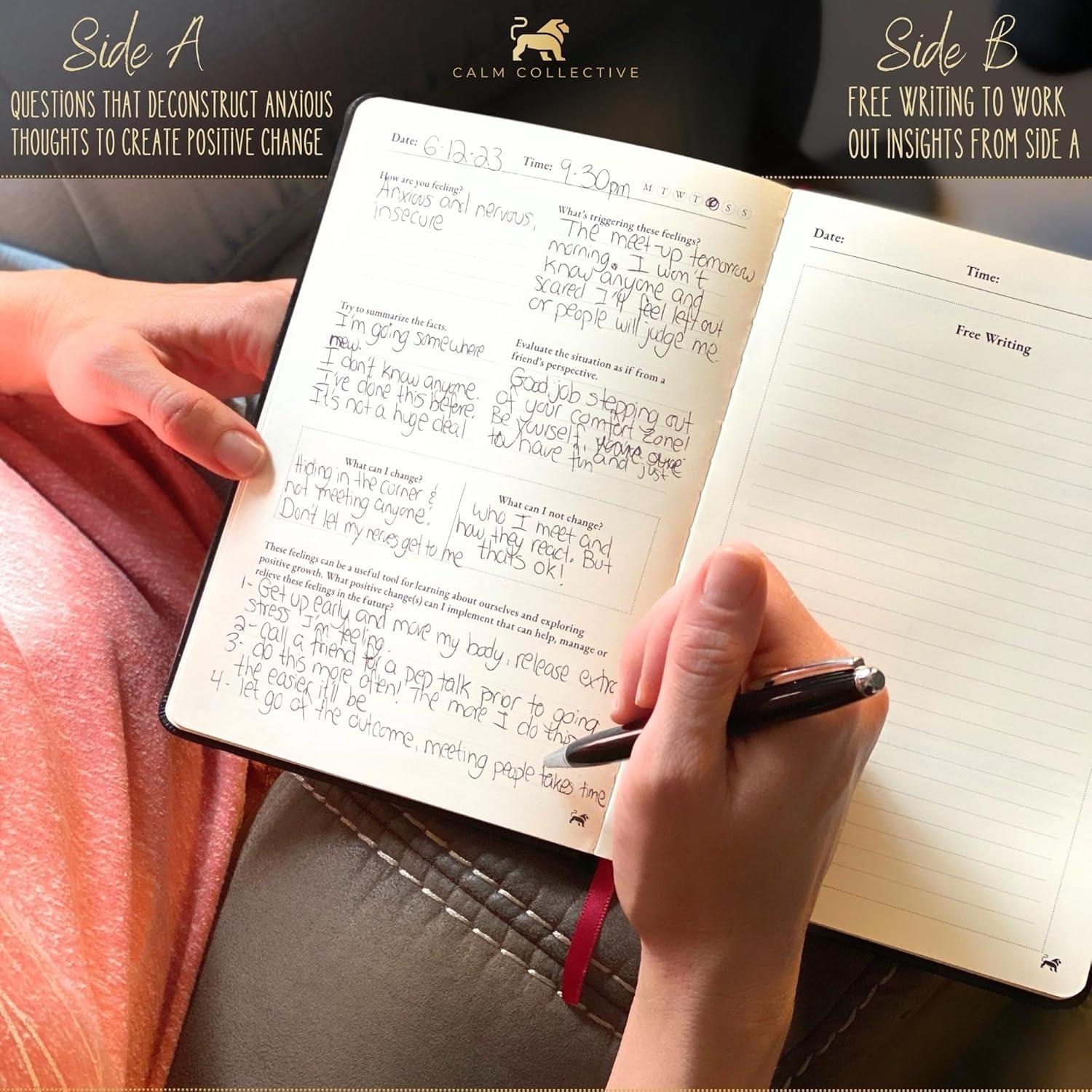 Diario Guiado de TCC Calm Collective + Dispositivo de Respiración