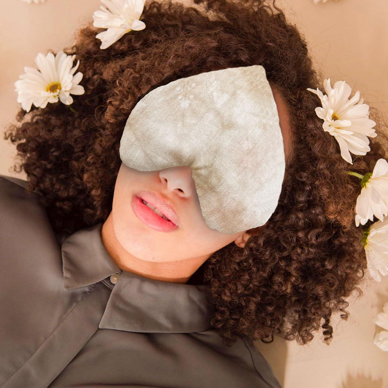 Almohadilla de Ojos de Algodón de Bambú con Lavanda - 19.4x15.9cm