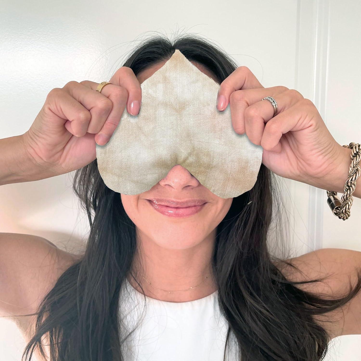 Almohadilla de Ojos de Algodón de Bambú con Lavanda - 19.4x15.9cm