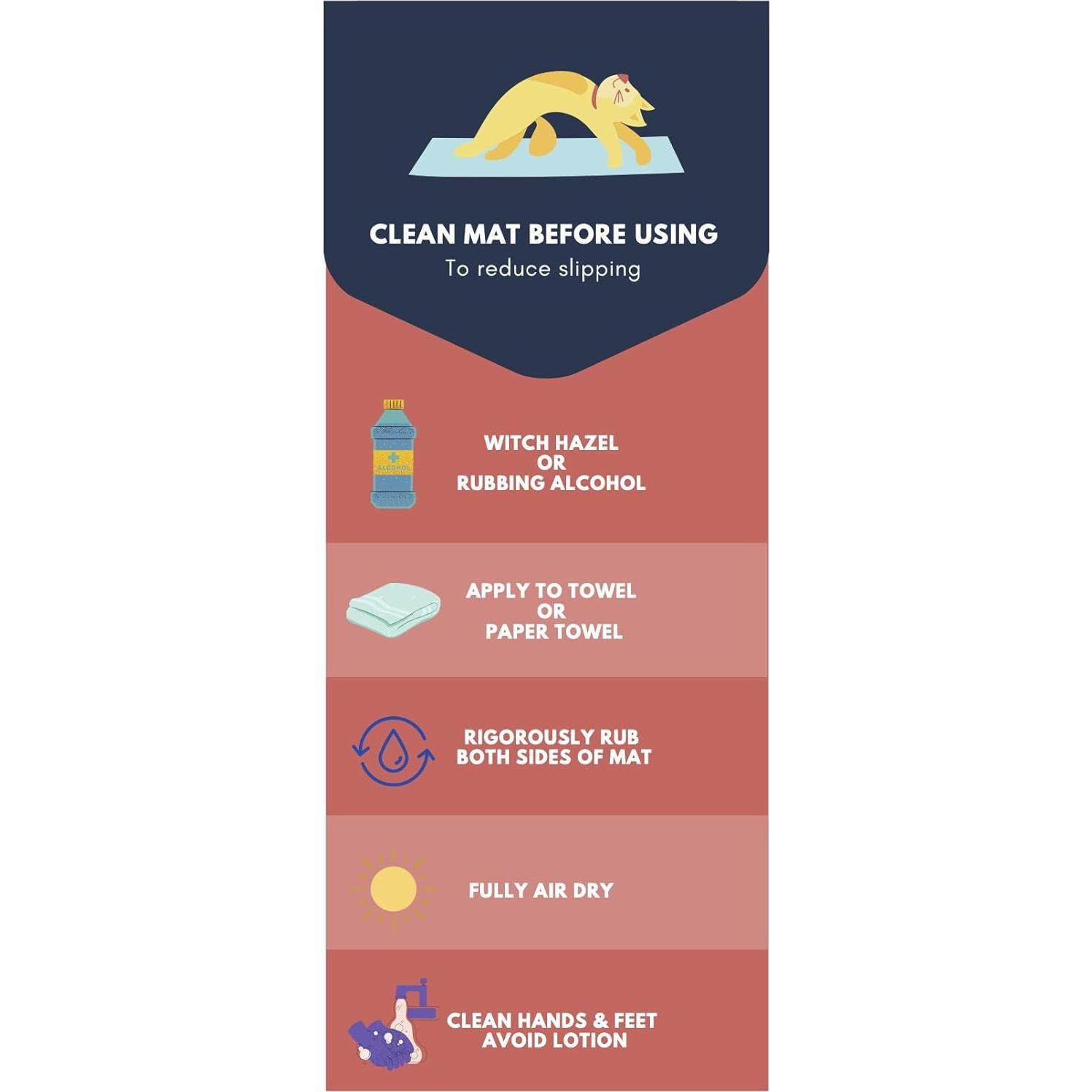 Tapete de Yoga CopyCat Extra Largo 182x60cm Ecológico