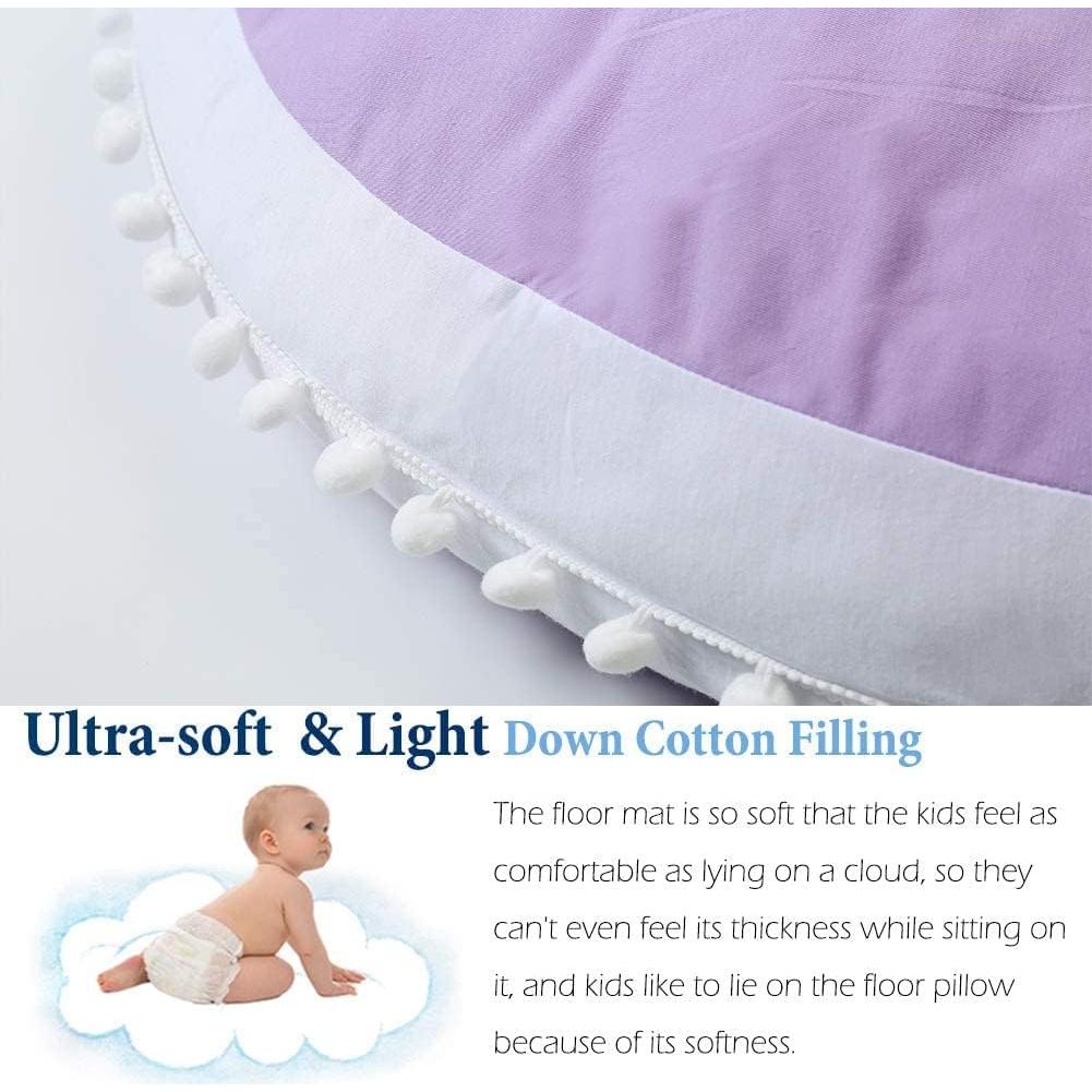 Almohada de Suelo Redonda Kishome 88.9 cm Púrpura