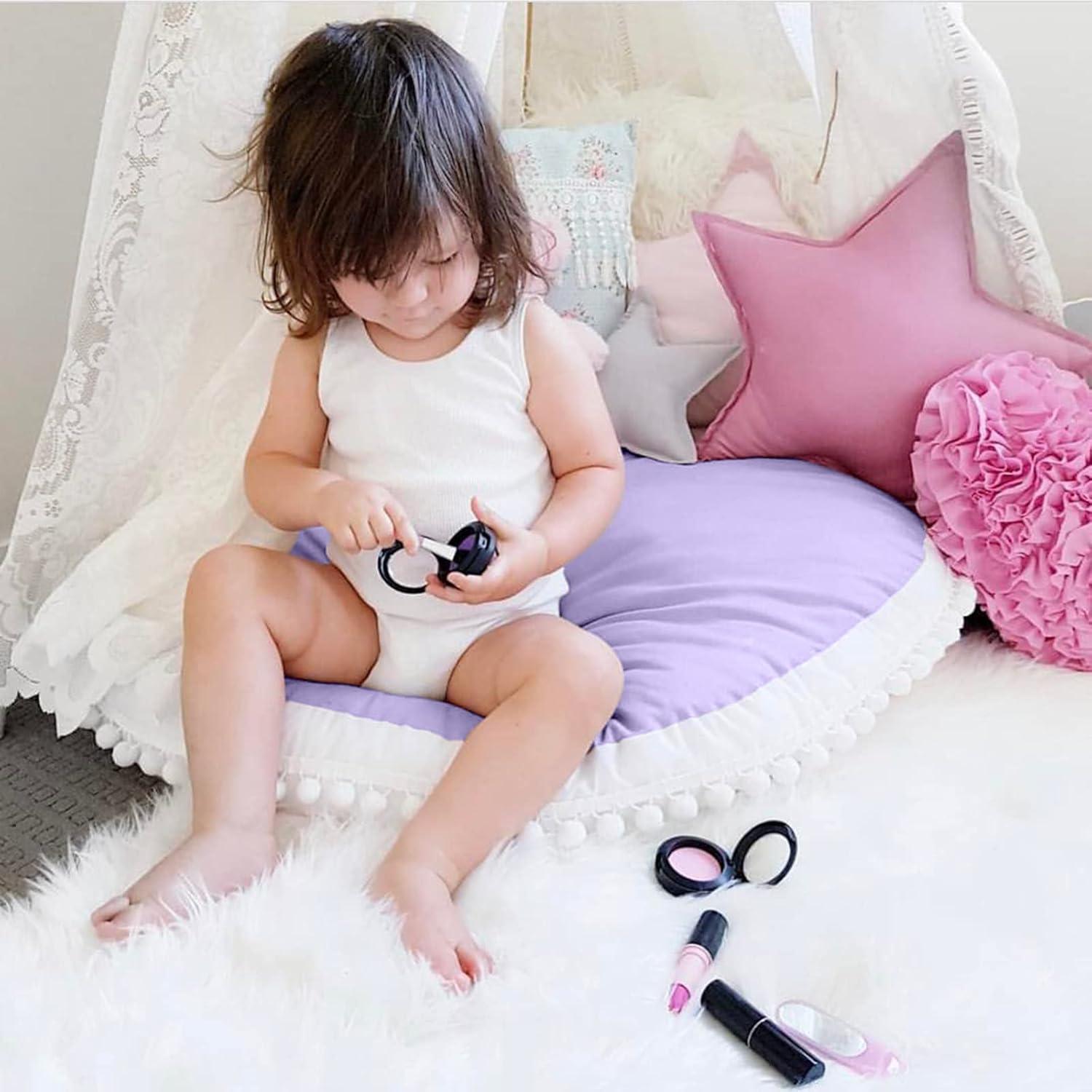 Almohada de Suelo Redonda Kishome 88.9 cm Púrpura