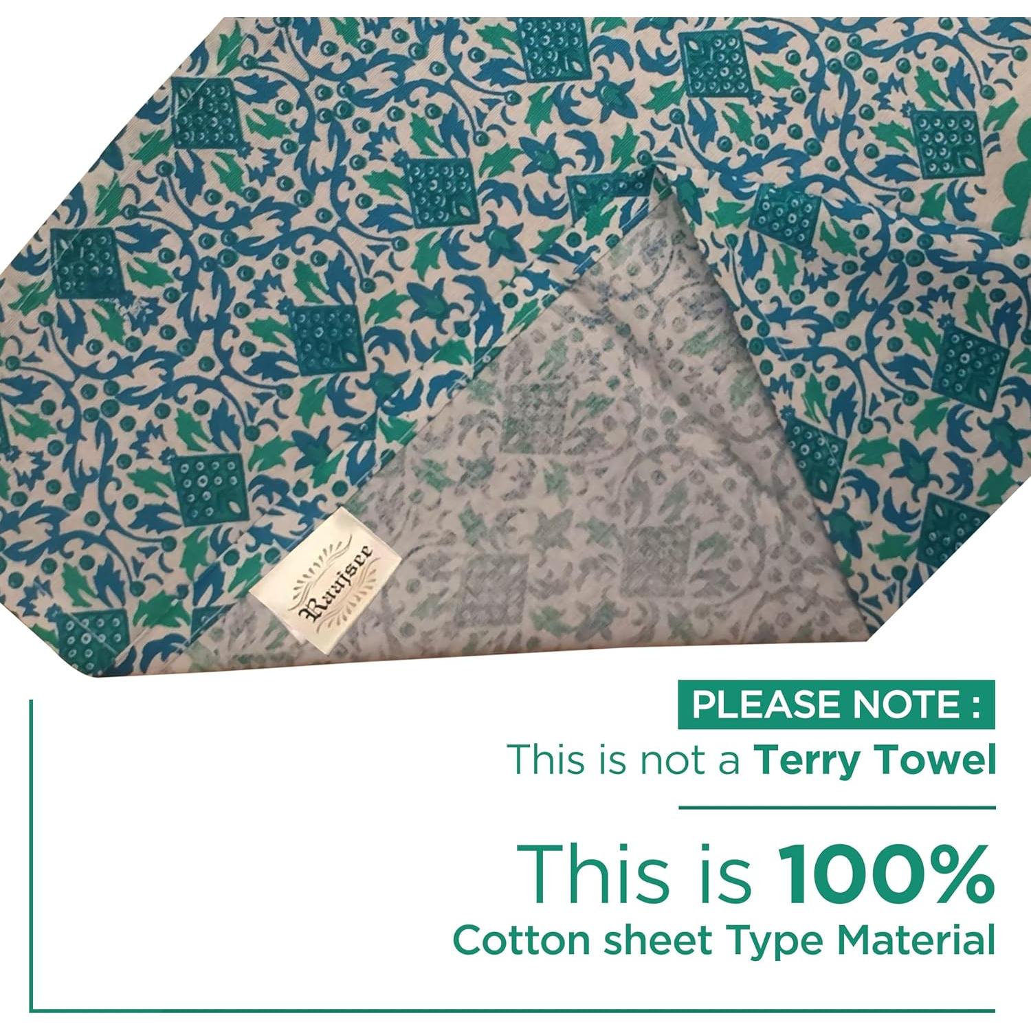 Tapiz Redondo Raajsee Verde Algodón 127 cm Mandala Boho