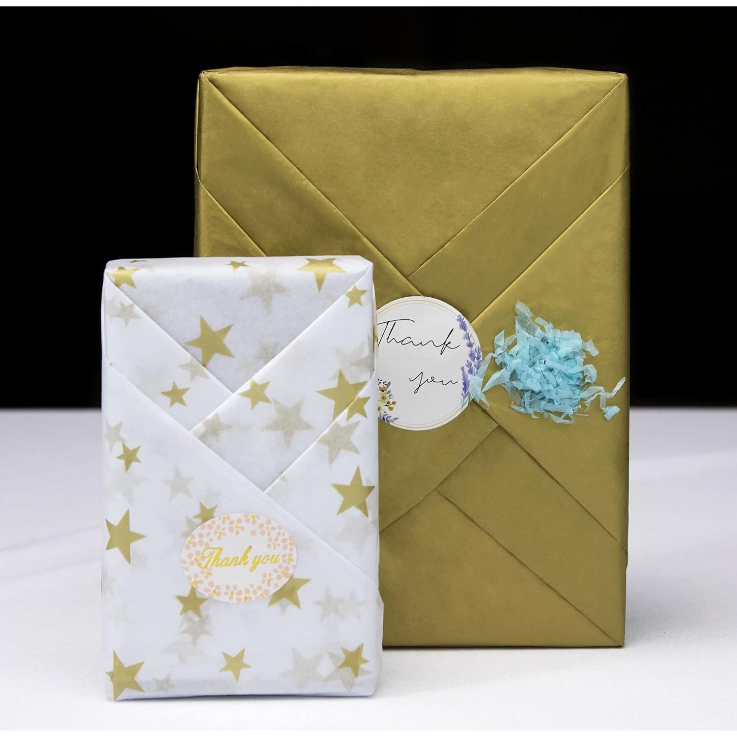 Papel de Seda Dorado MR FIVE 60 Hojas 50x70 cm para Regalos