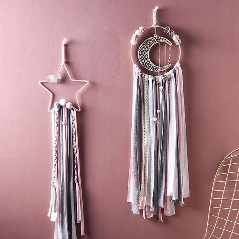 2 Aros Florales de Alambre Estrella Dorados 20cm para DIY