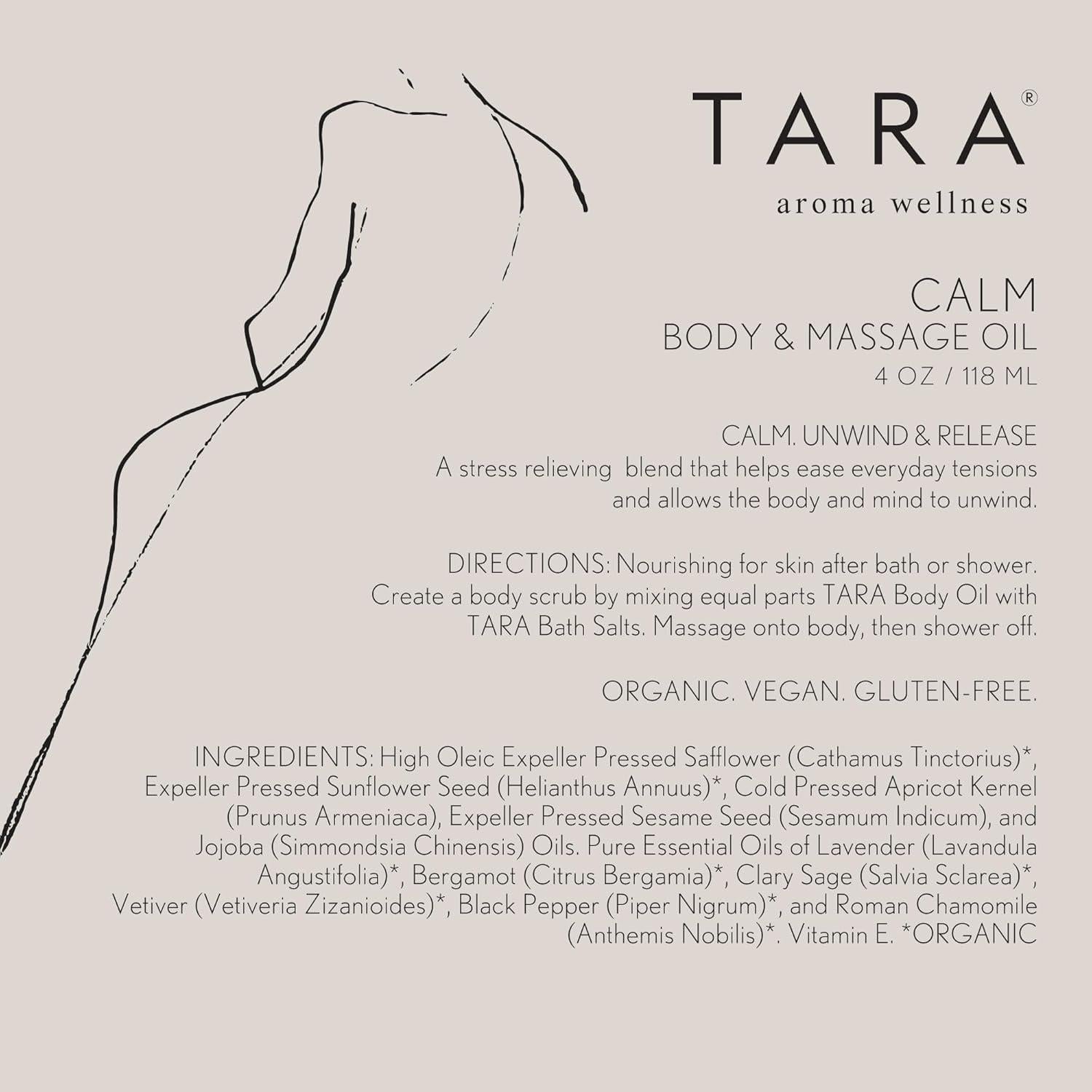 Aceite Corporal y de Masaje TARA Spa Therapy 118 ml - Calmante
