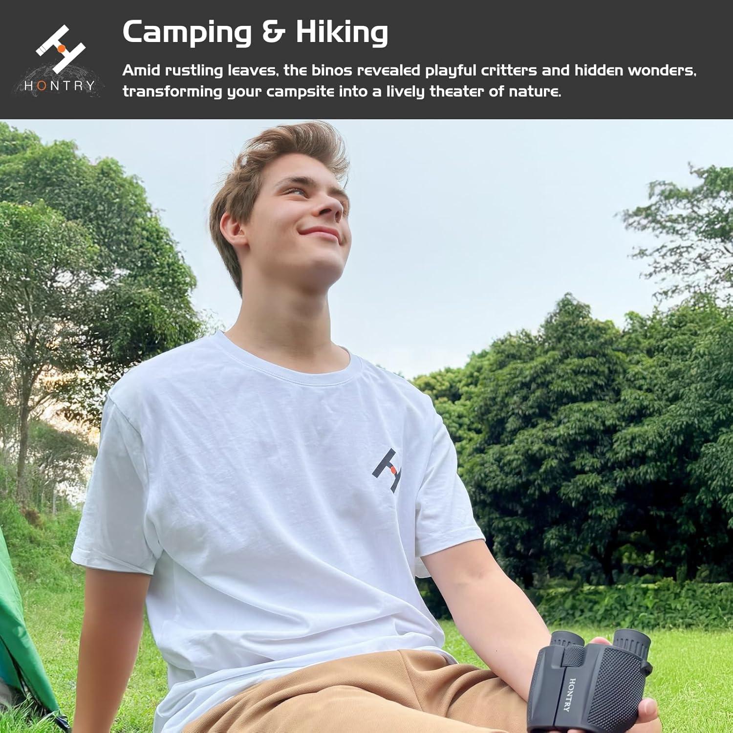 Binoculares Hontry 10x25 Compactos para Observación de Aves