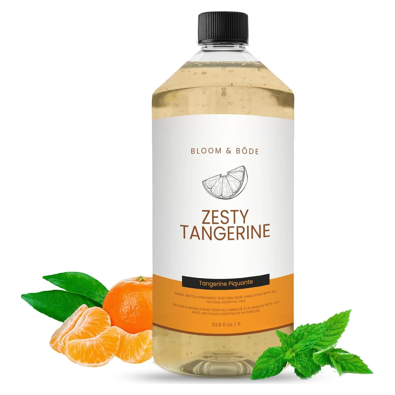Jabón de Manos Líquido Natural EO 1000 ml - Aroma Mandarina Fresca