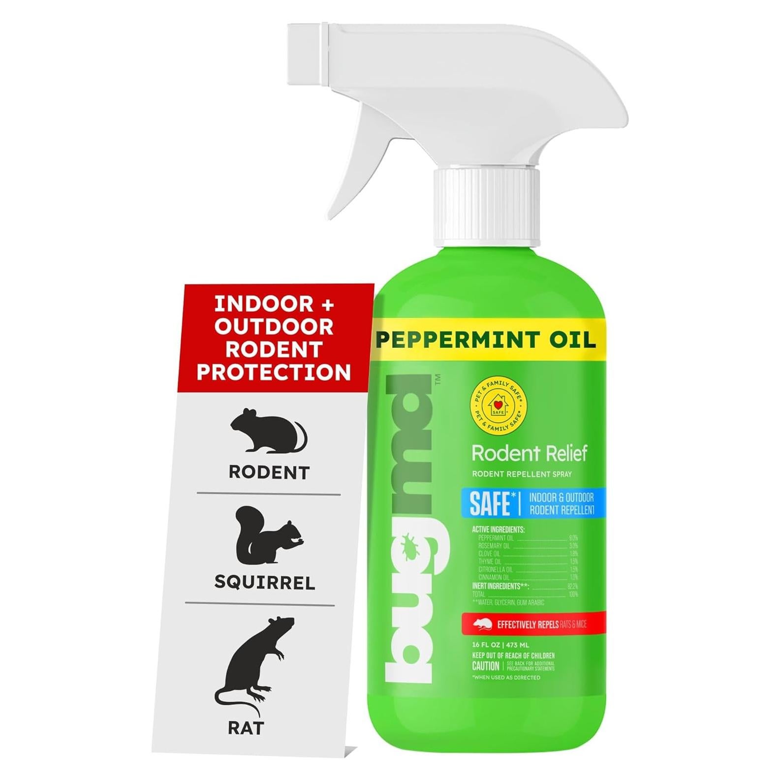 Spray Repelente de Roedores BugMD 473ml Natural Efectivo