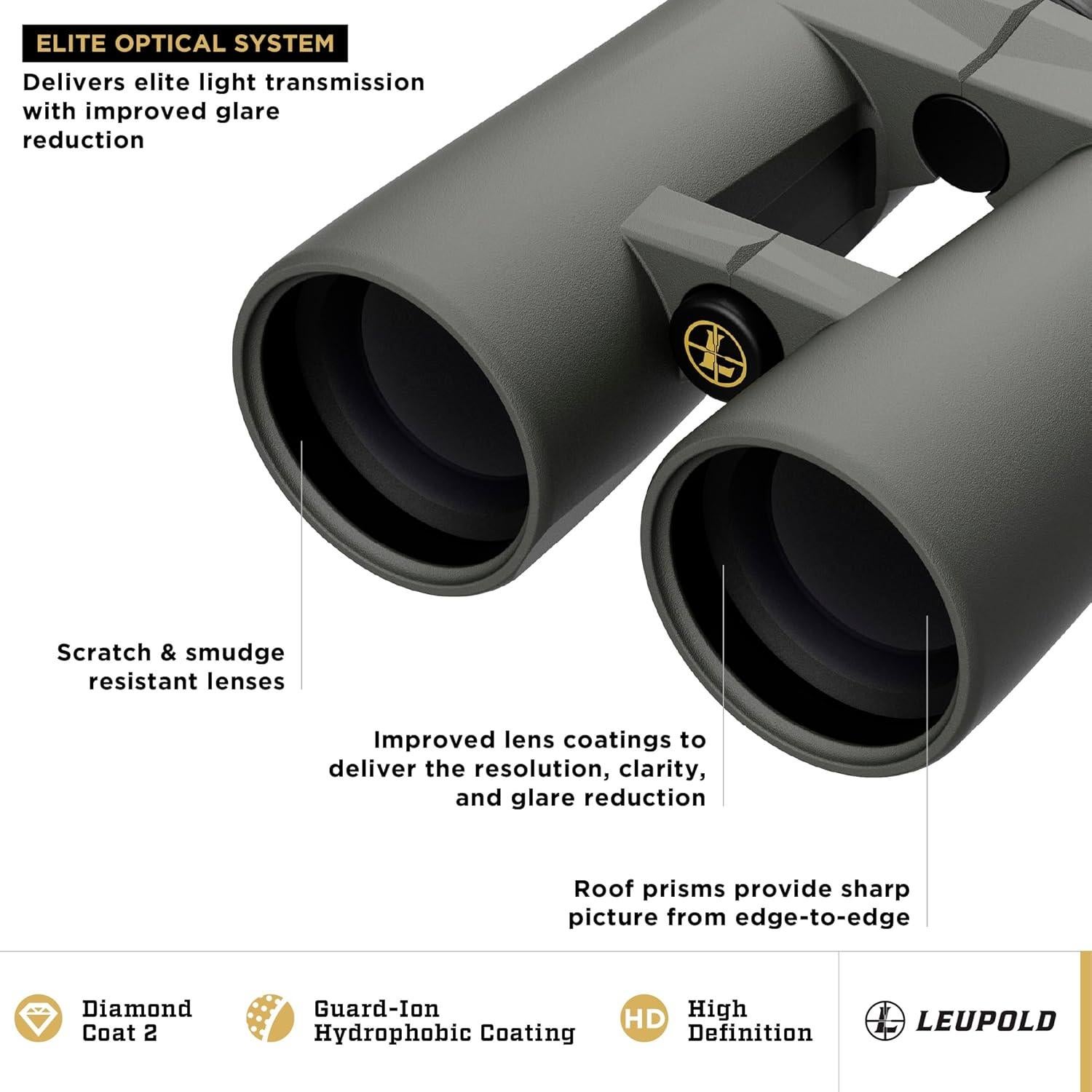 Prismáticos Leupold BX-4 Pro Guide HD 12x50mm Gris